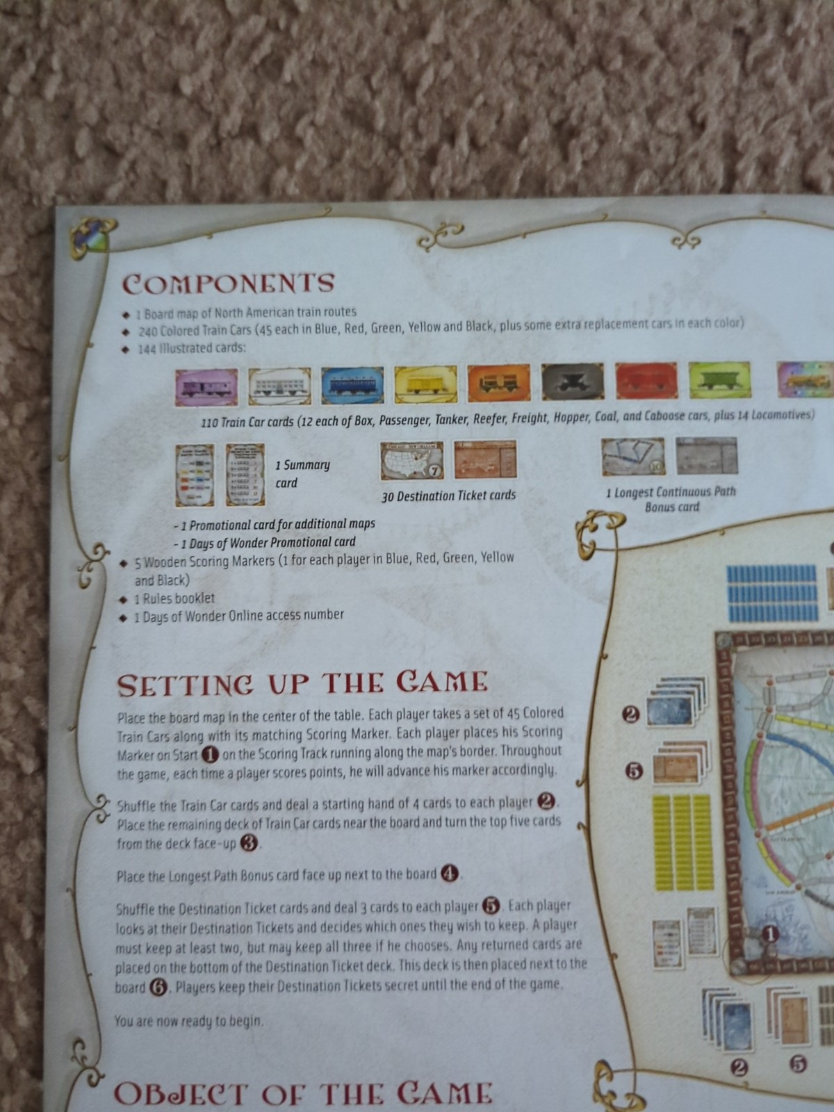 Days of Wonder Ticket To Ride by Alan R. Moon Train Adventure Board Game 2012