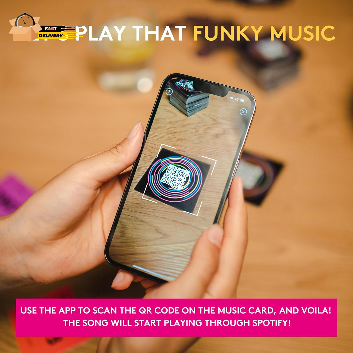 Hitster – the Music Fun Party Quiz Card Game, 2-10 Players – 300 plus Ico