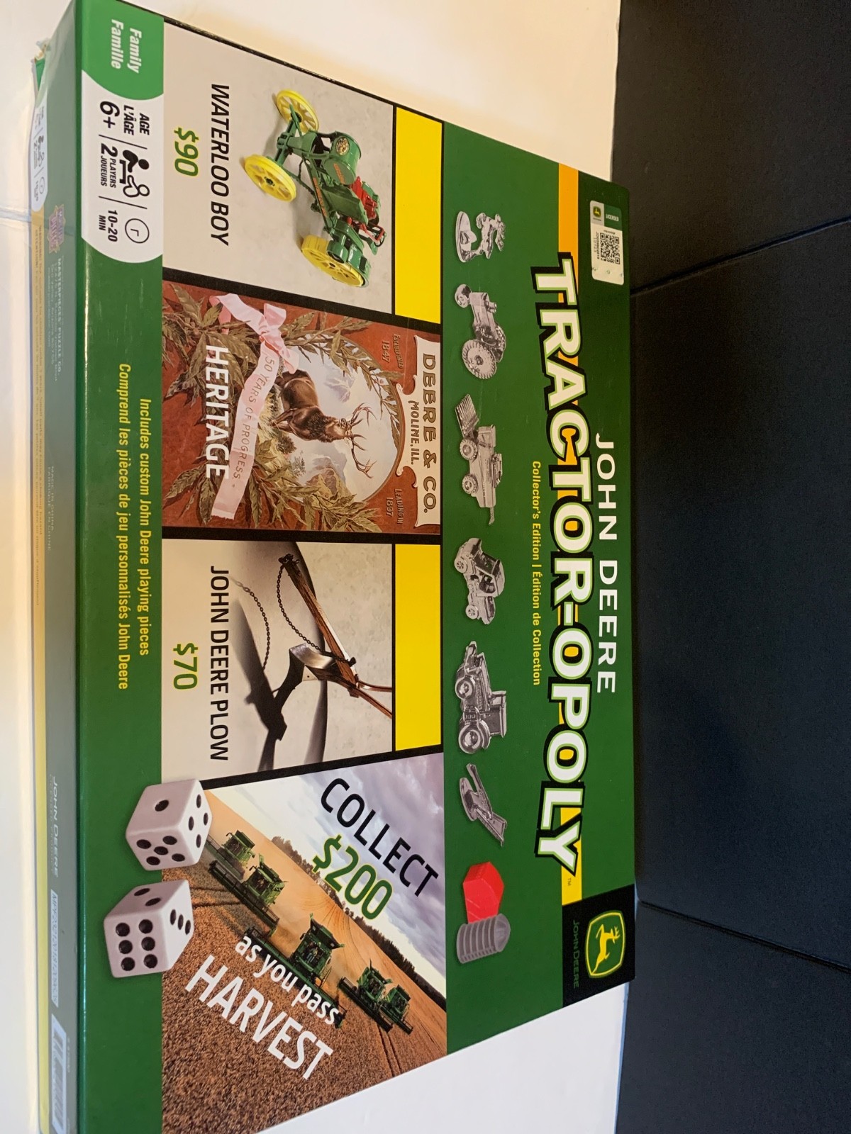 JOHN DEERE TRACTOR-OPOLY Monopoly Collector’s Edition Masterpieces Co. 2014