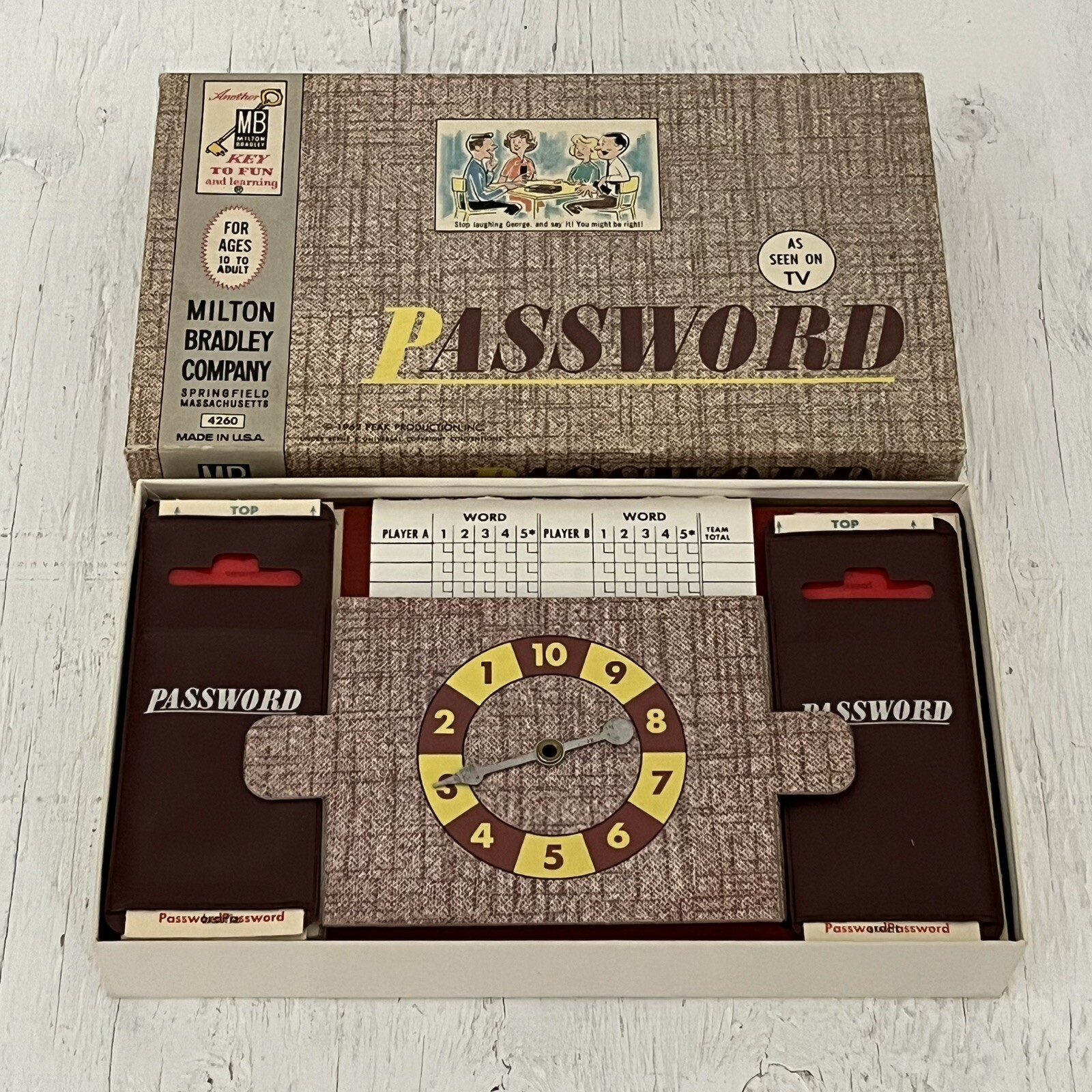 Vintage 1962 Password As Seen on TV #4260 by Milton Bradley – Made in USA