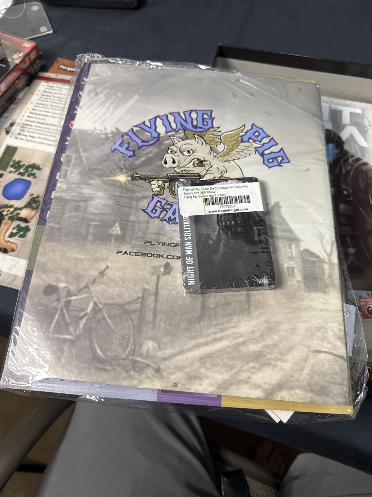 Flying Pig Boardgame Night of Man (Kickstarter Ed) Unpunched Bag Sealed