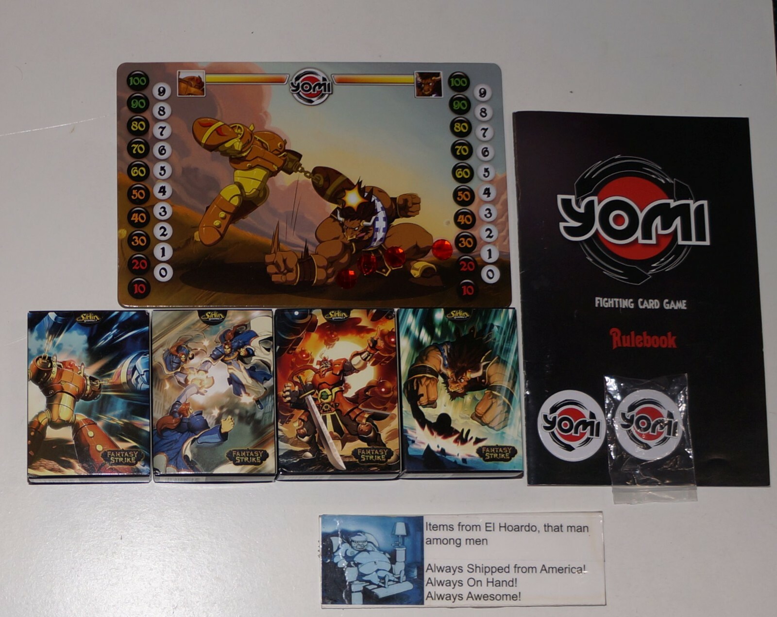 Yomi Round 1 And Round 2 Fighting Card Game Sirlin Games Used Good Condition
