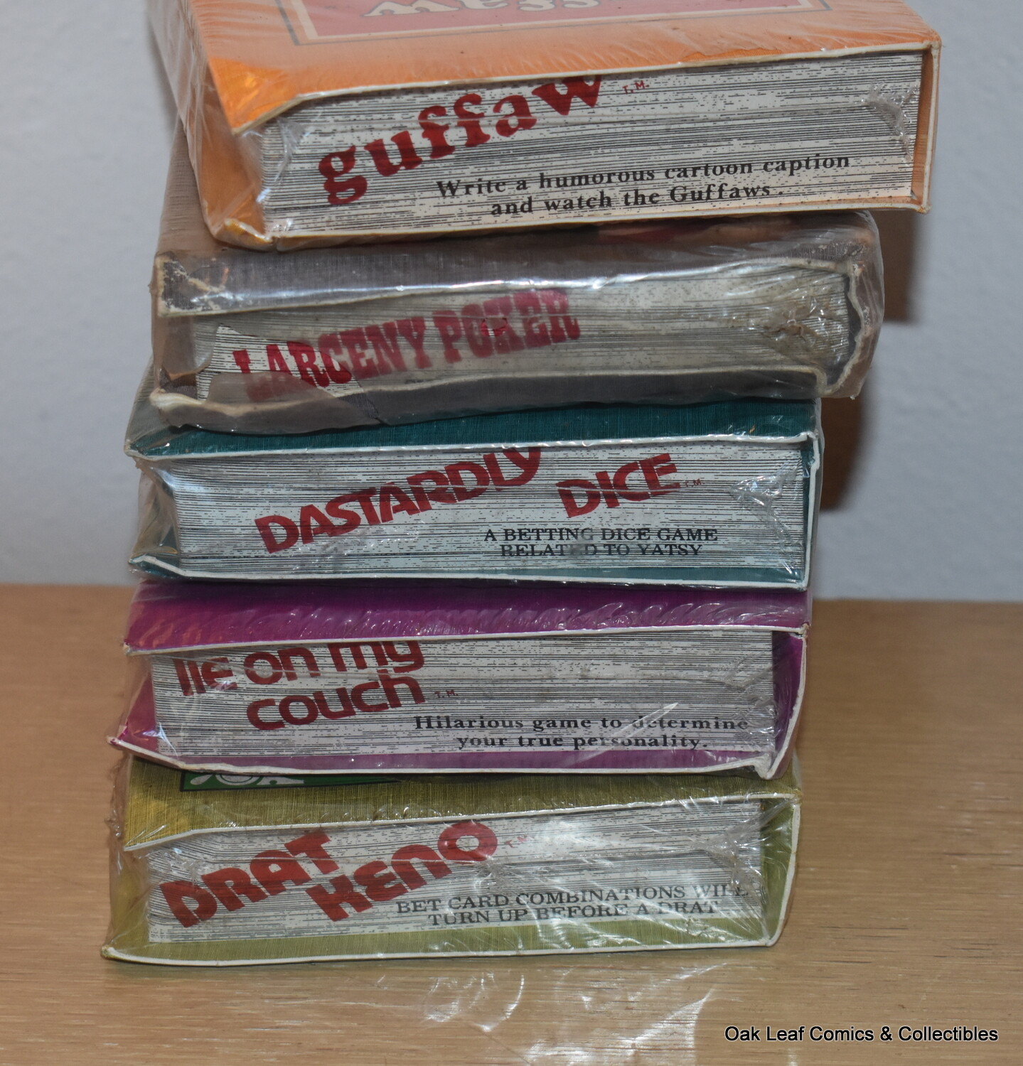 Lot of 5 Adult Party Games 1974 J.L. Brown. ALL still SEALED!