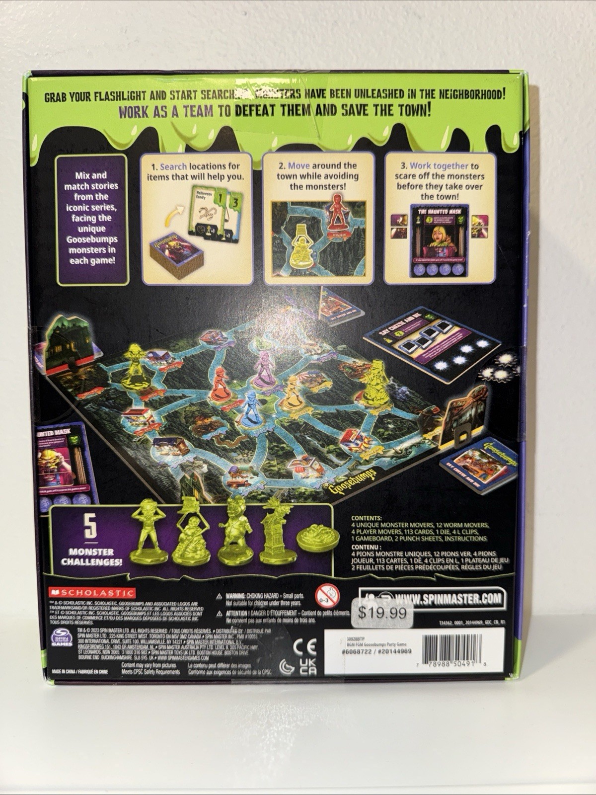 Goosebumps The Game Spooky Cooperative Monster Board Game for Kids Ages 8+ new