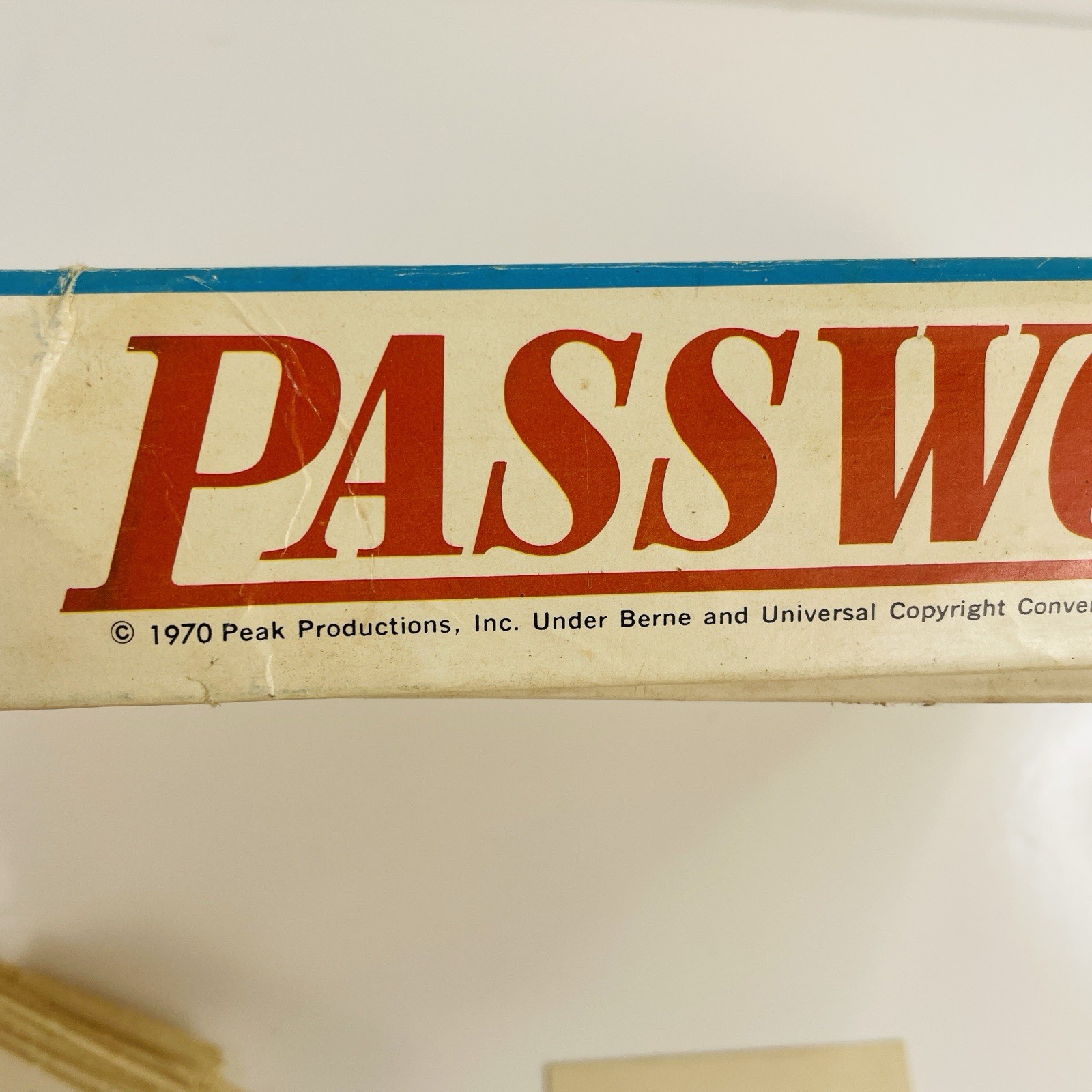 Password Eleventh Edition Board Game 1970 Vintage #4260 Milton Bradley