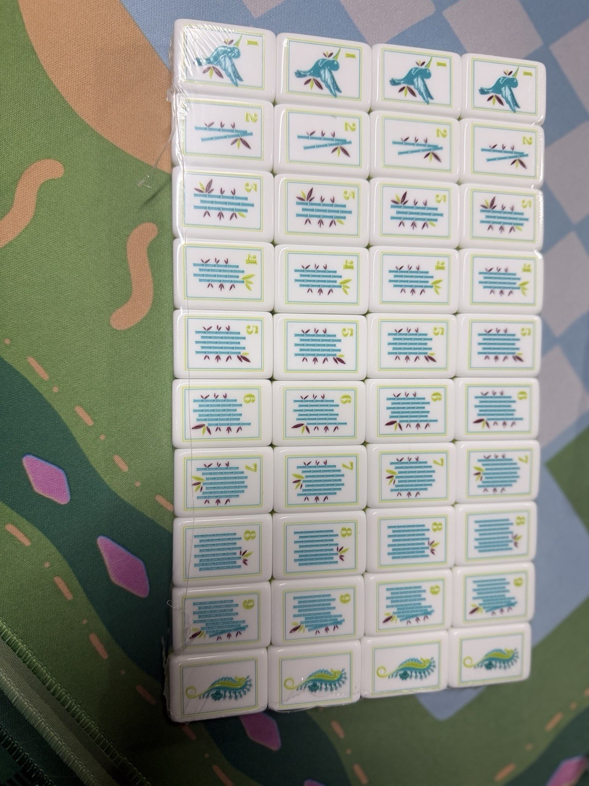 160 Mahjong Playing Tiles for American Style Game（47）