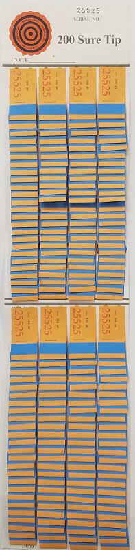 One # 200 Sure Tip Board (1-200) SURE TIP DISTRIBUTOR FREE Ship USA