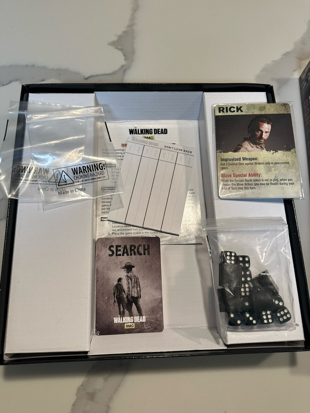 AMC The Walking Dead Don’t Look Back Dice Board Game
