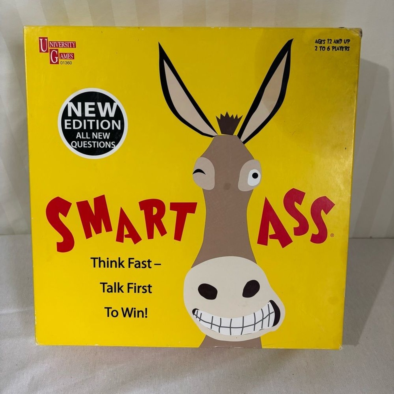 University Games Smart A** Trivia Board Game Complete Ages 12 and Up