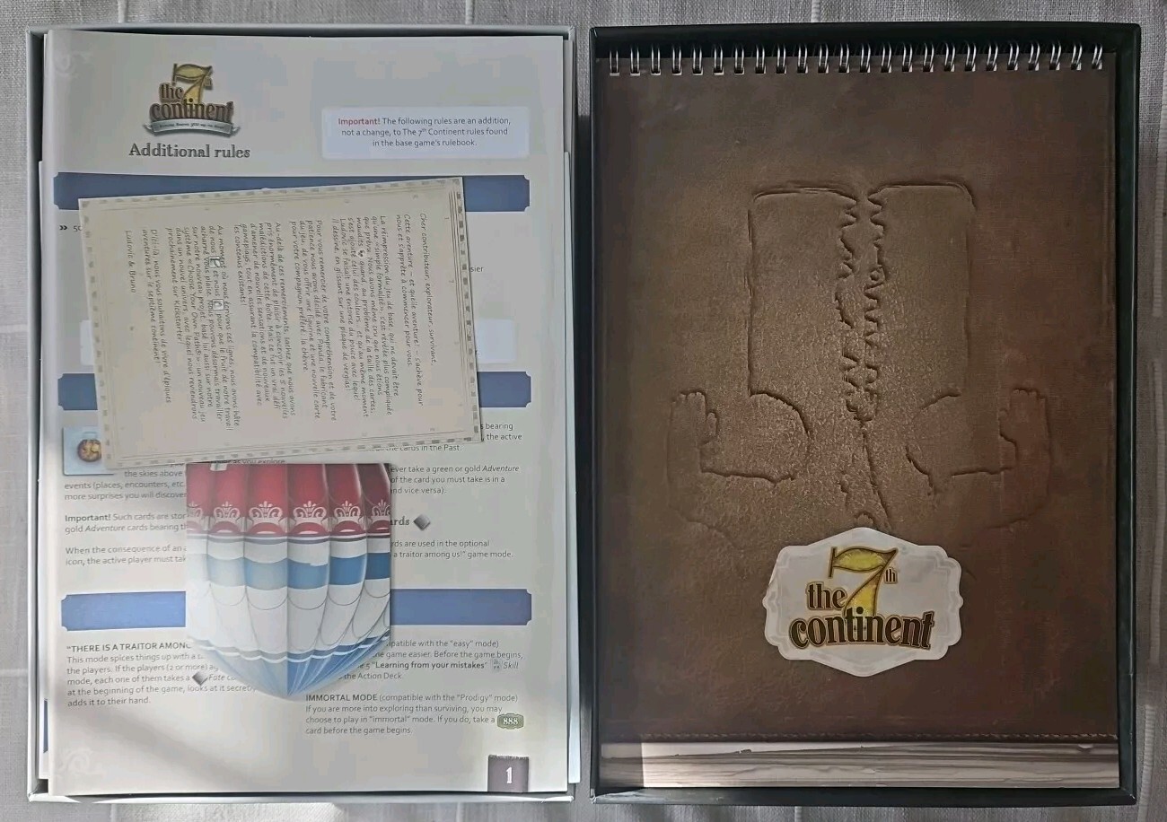 7th Continent Kickstarter + 8 Expansions + What Goes Up Must Come Down + Core