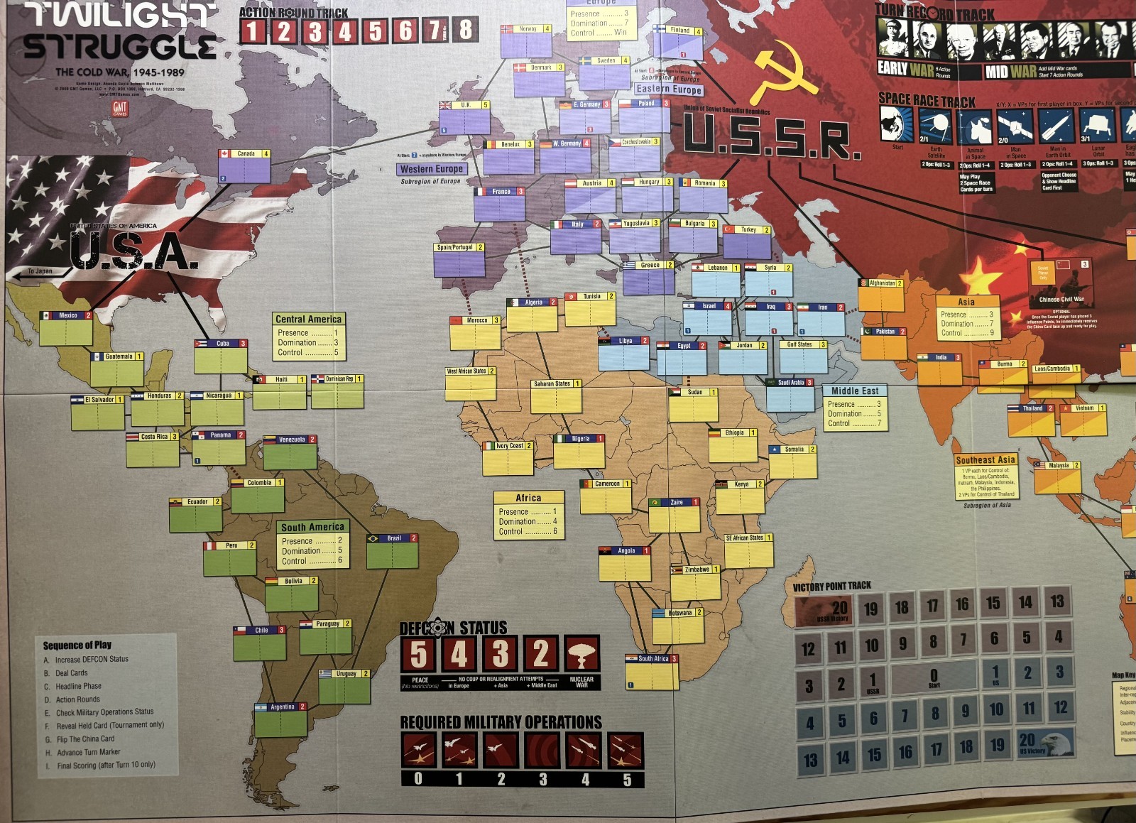 Bundle: Twilight Struggle (Deluxe Ed) MINT + Horn of Africa Exp! MINT unpunched