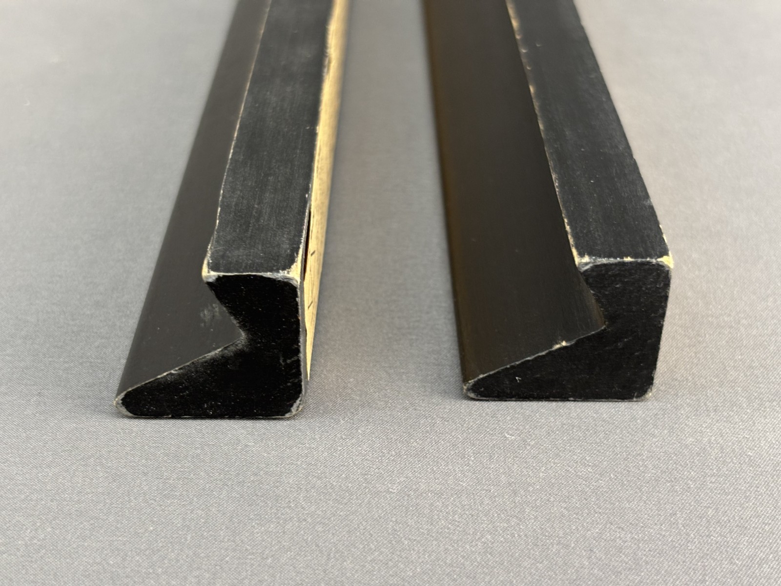 Lot of 4 – Vintage Elco 16″ Traditional Mahjong Wood Tile Racks, Black (15H)