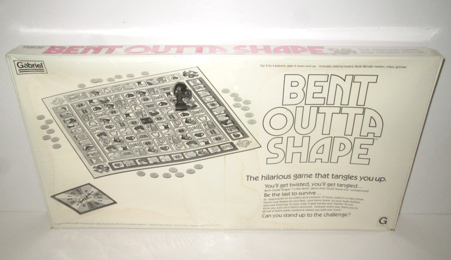 Bent Outta Shape Board Game 1981 Gabriel Sealed