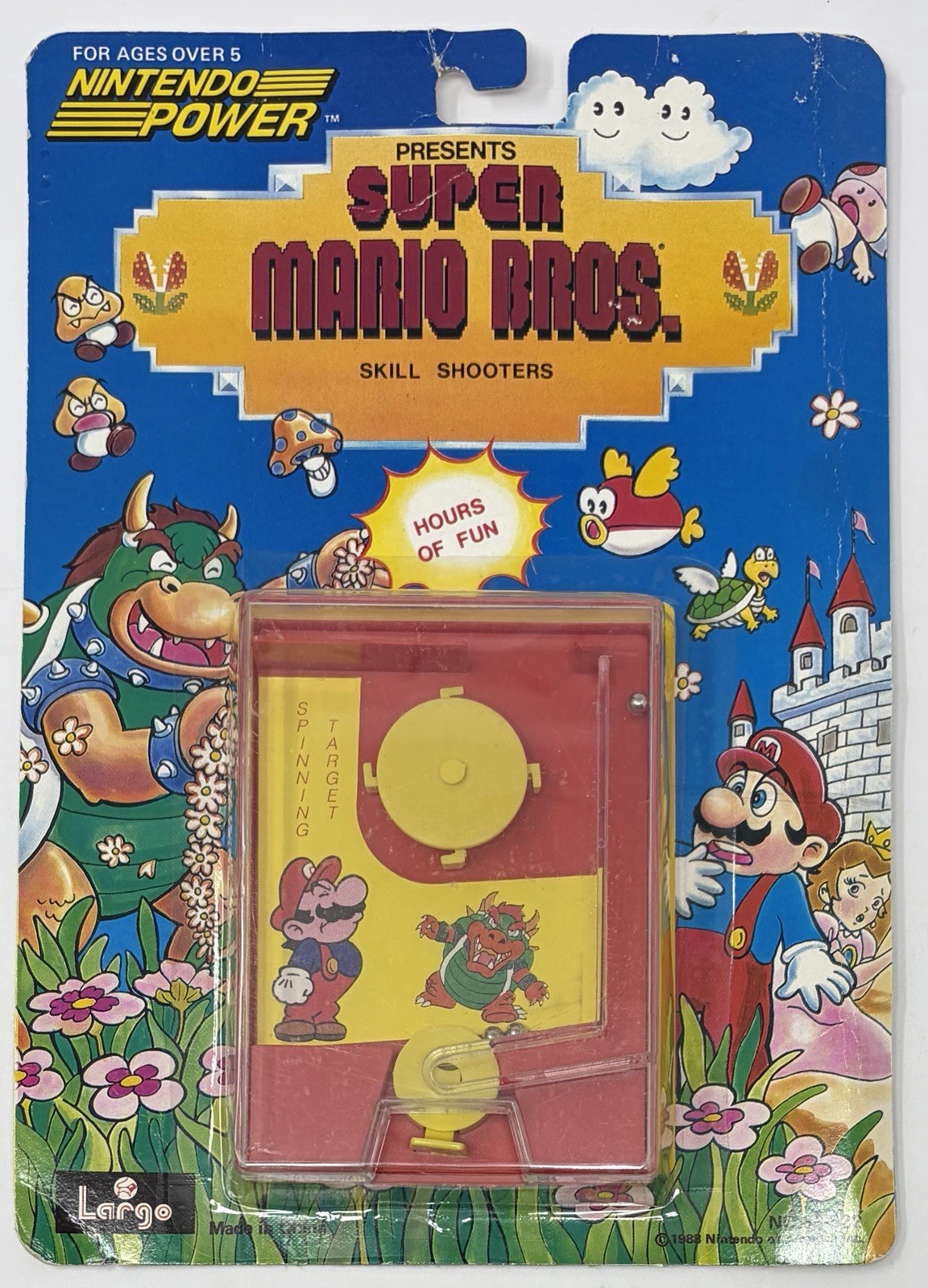 Nintendo Power 1988 Super Mario Bros. Skill Shooter Spinning Target Vintage Game