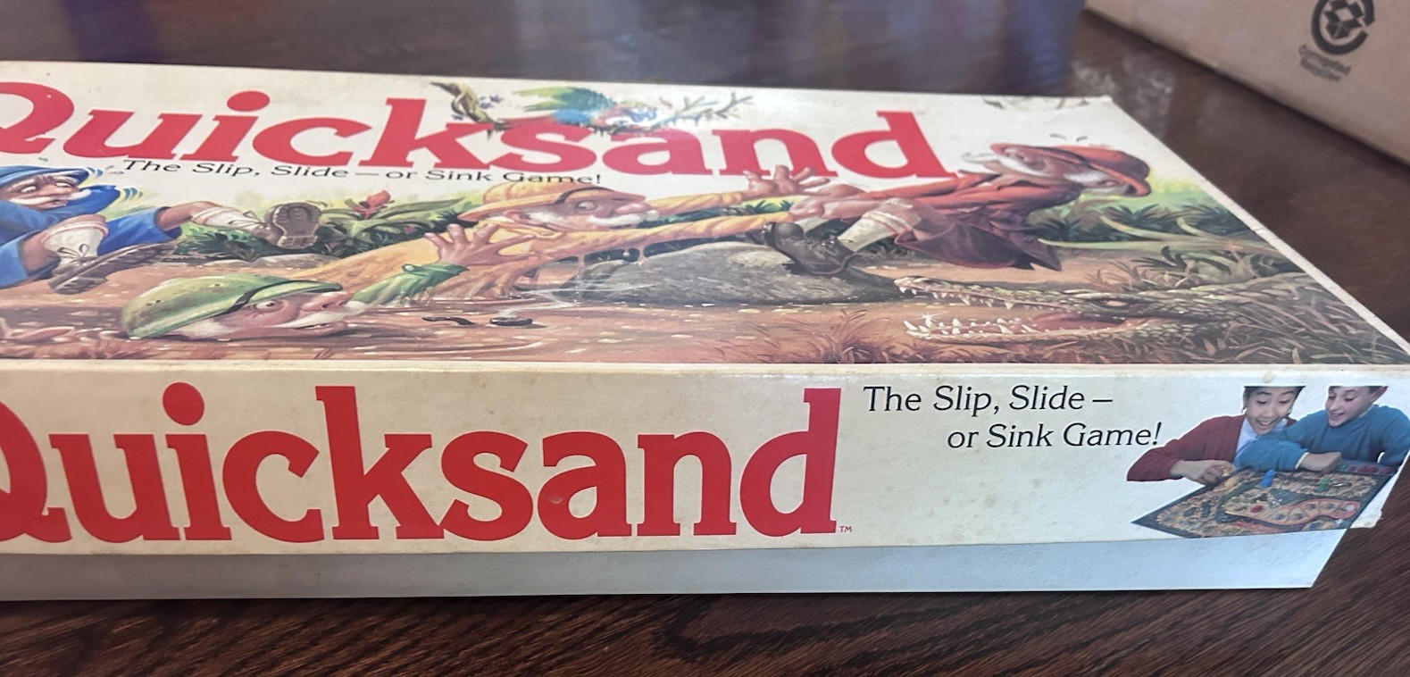 Quicksand The Slip Slide Sink Board Game Parker Brothers VINTAGE 1989 COMPLETE