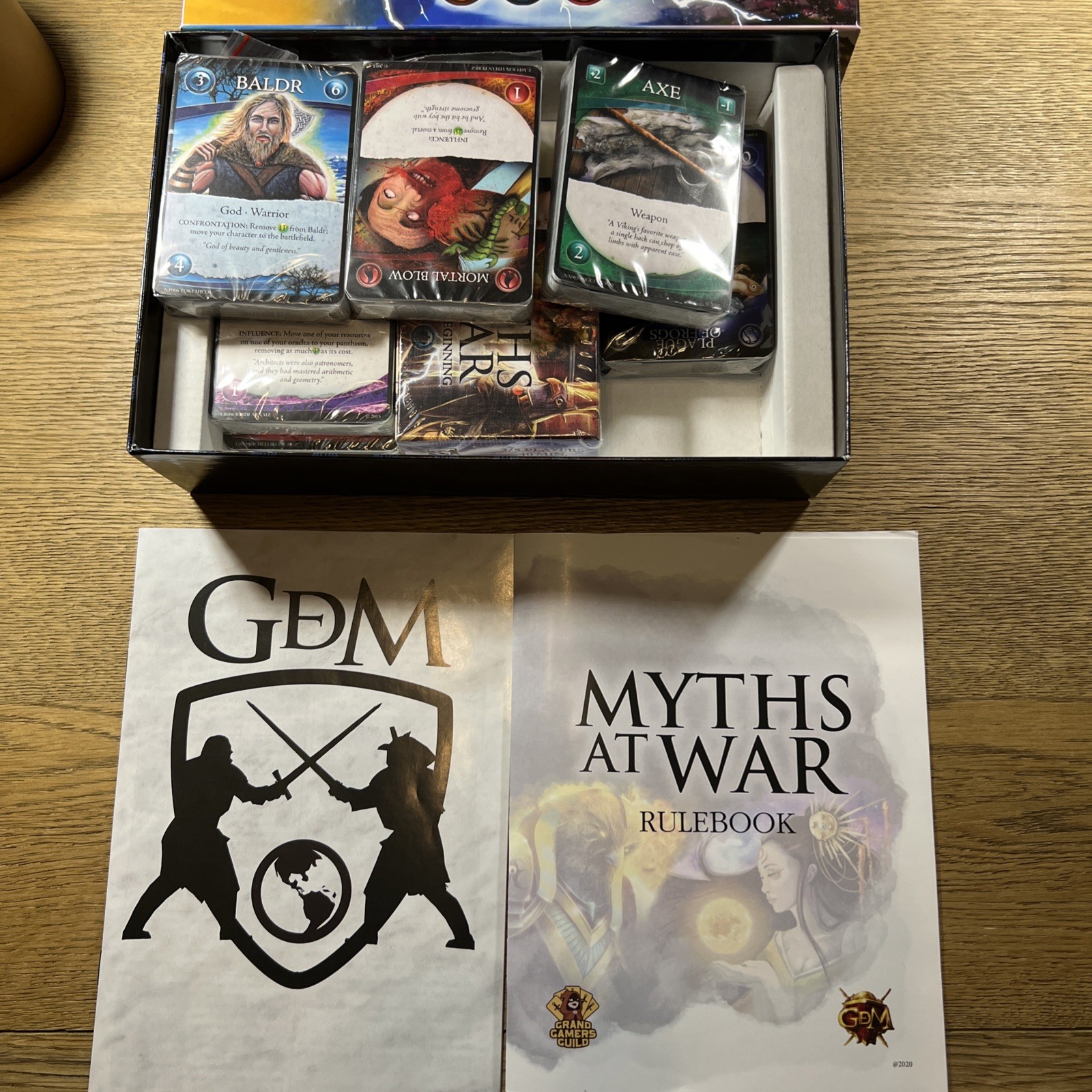 Myths At War The End of The Age of Men Card Game Open Unplayed Cards Sealed