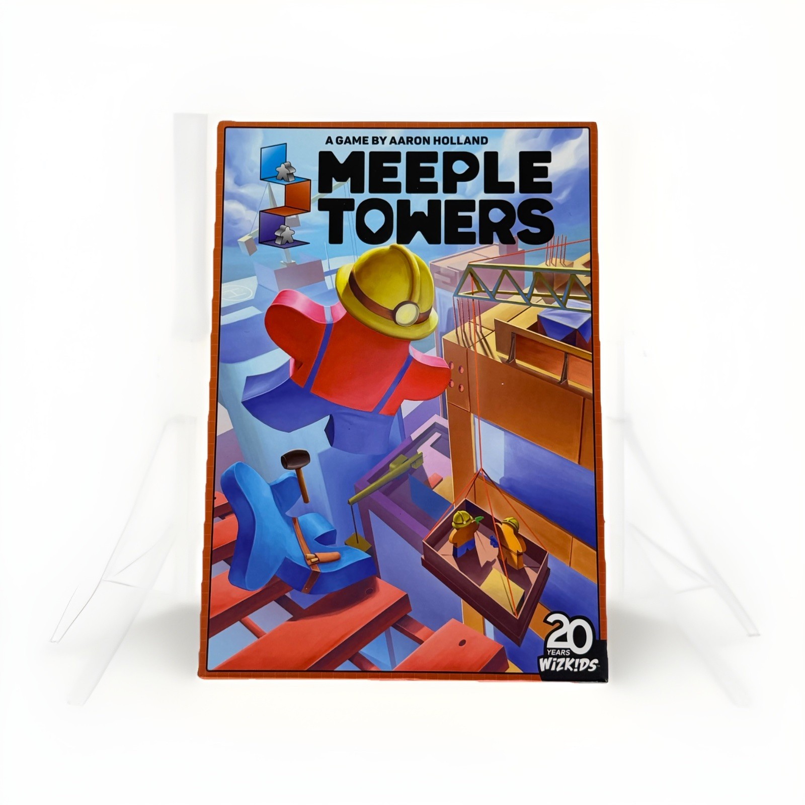 Meeple Towers Board Game WizKids Strategy Game Complete Never Played