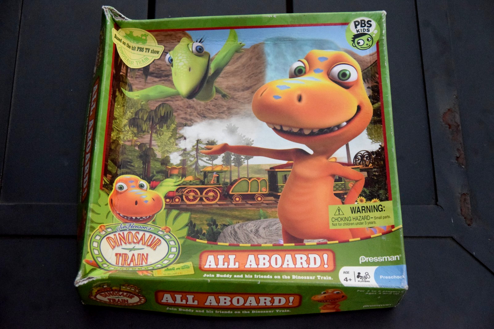 Dinosaur Train All Aboard Game PBS Kids 2010 Pressman Complete