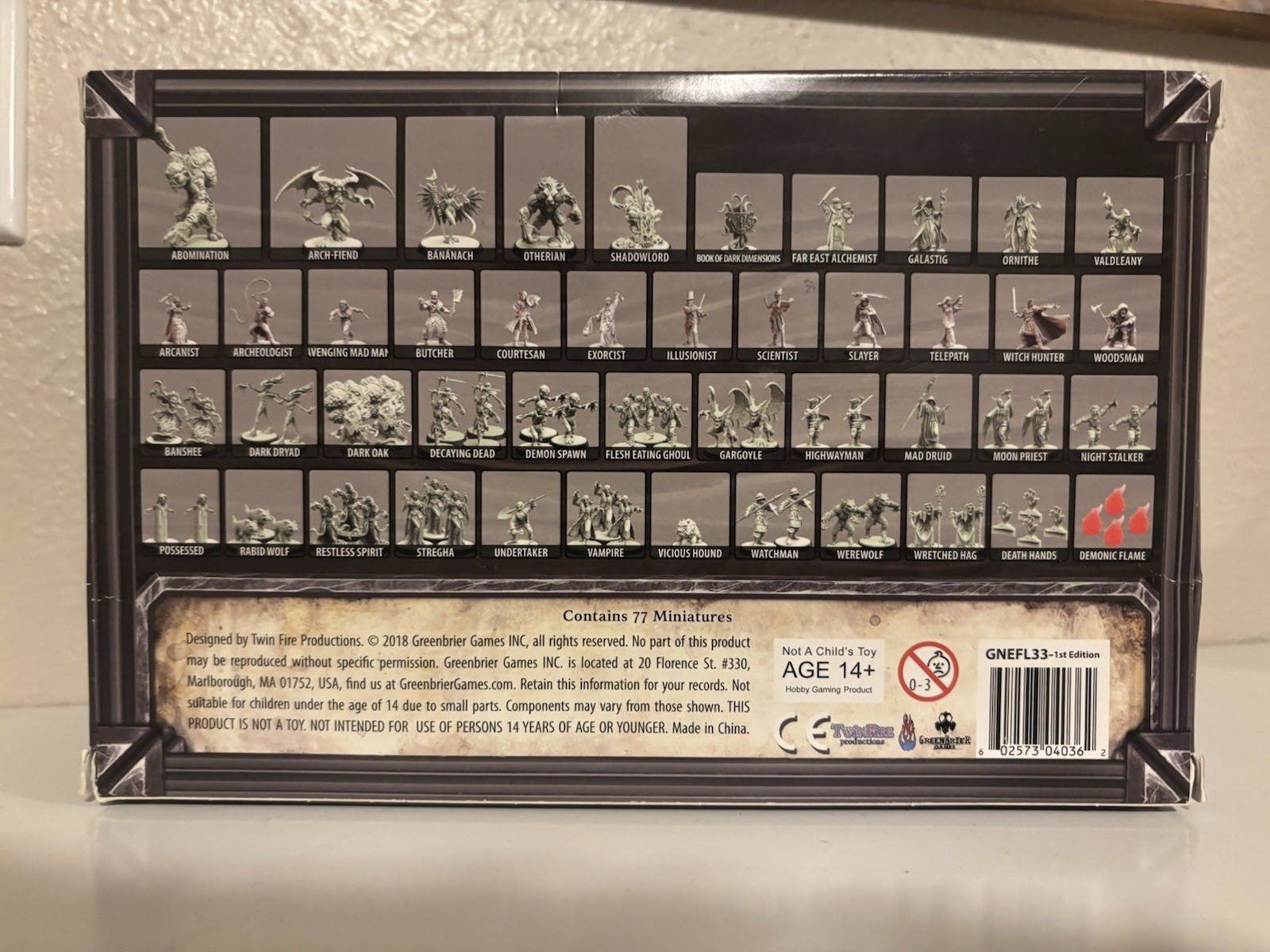 Folklore The Affliction – Miniature Box Set 70+ Pieces GNEFL33 – A1