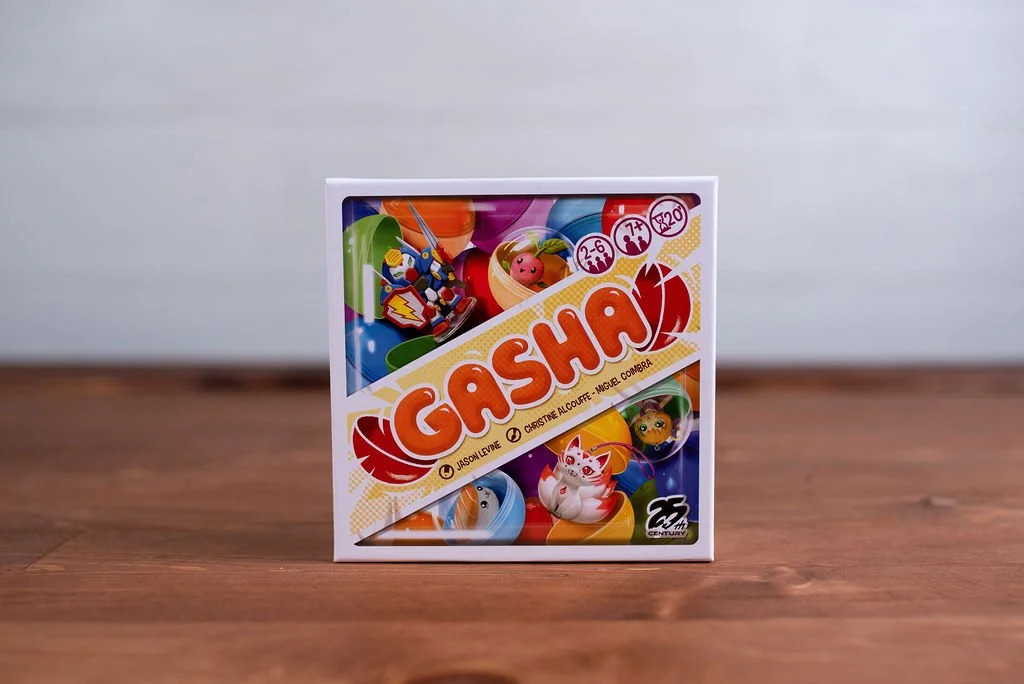 Gasha Family Card Game for 2 to 6 Players Collect Gashapons to Create Sets