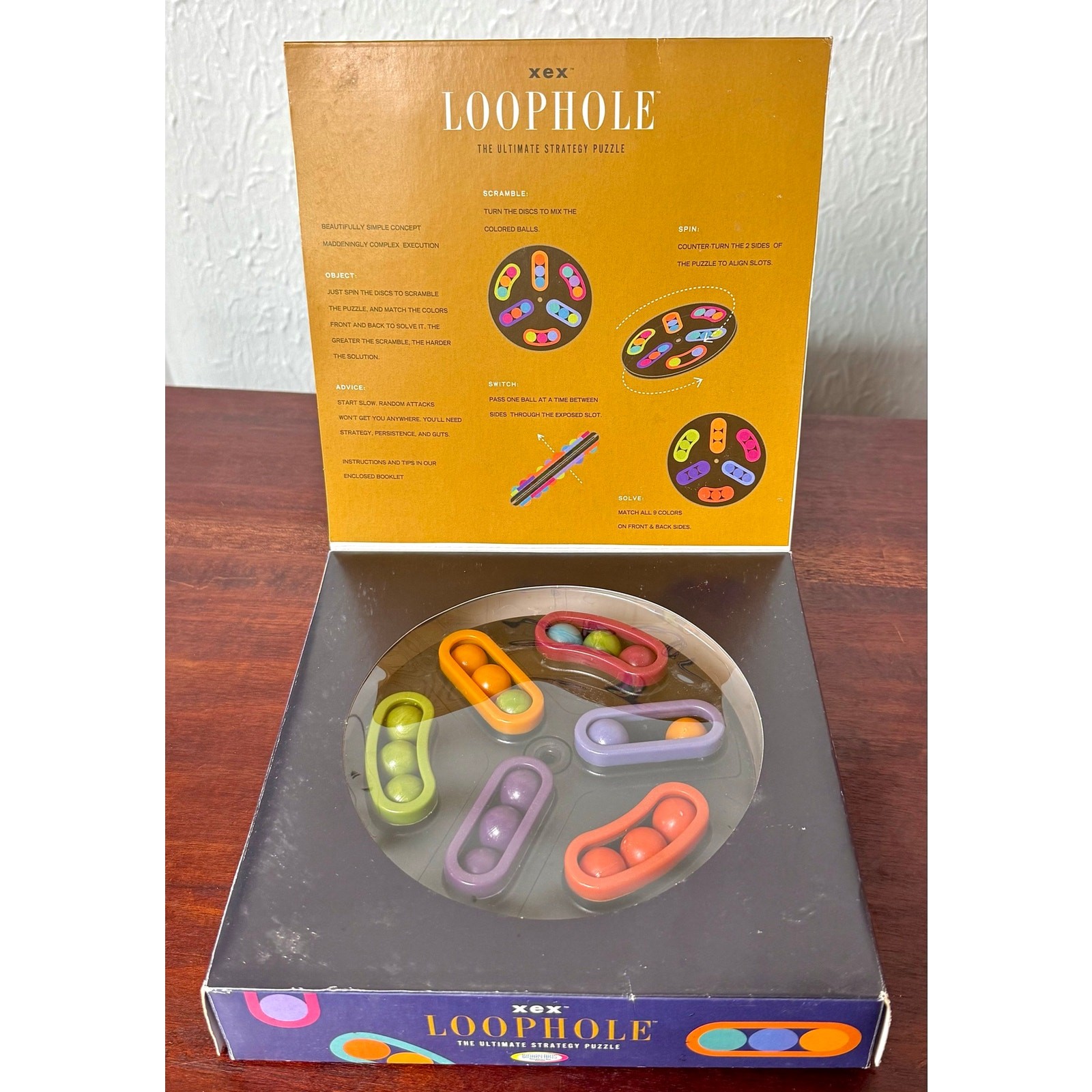 XEX Loophole Dexterity Puzzle Game Rolling Ball Brain Teaser