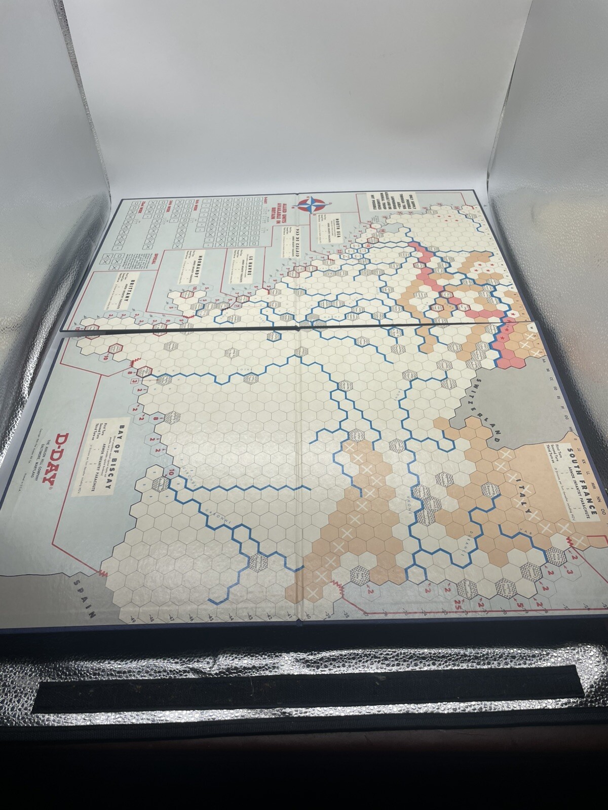 1961 D-Day World War II Invasion Board Game #508 Avalon Hill WWII Complete