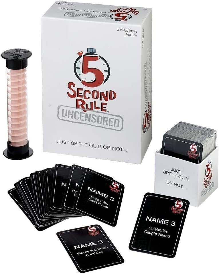5 Second Rule Uncensored Game, Adult Game, Party Game, Card Game