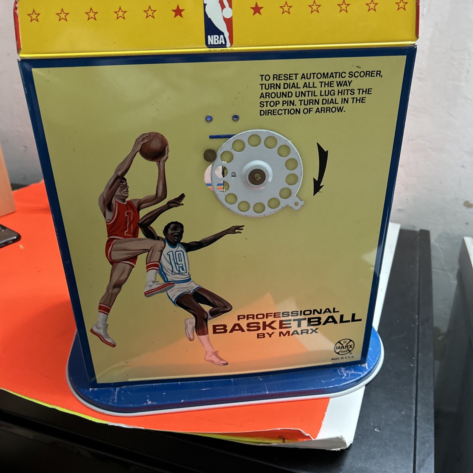 1971 MARX Toys #6230 Official NBA Set Shot Basketball Shooting Game RARE