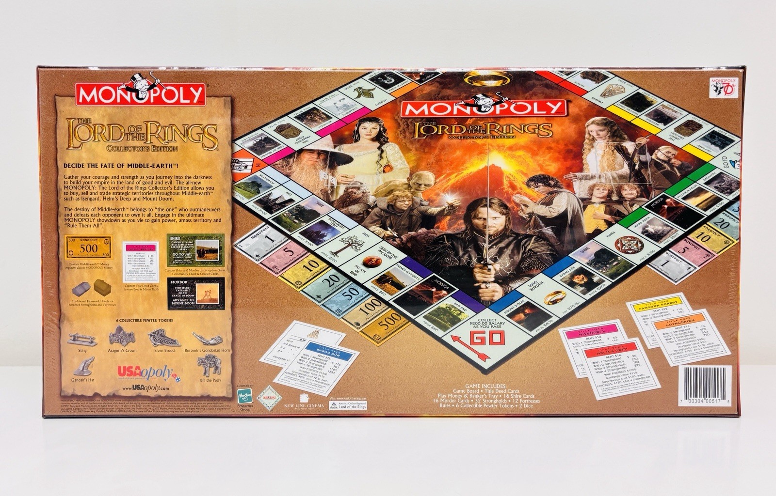 Monopoly Lord of the Rings Collectors Edition 2005 New Sealed