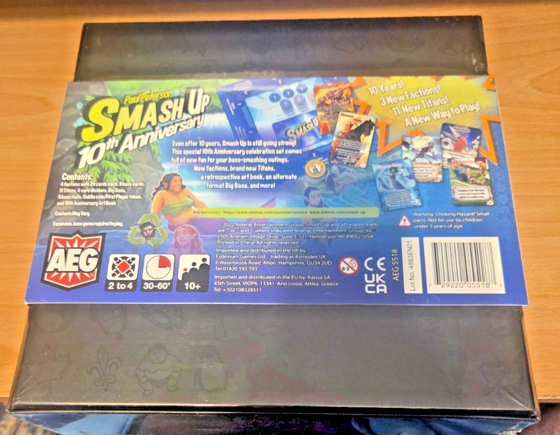 Smash Up: 10th Anniversary (AEG) New, Sealed