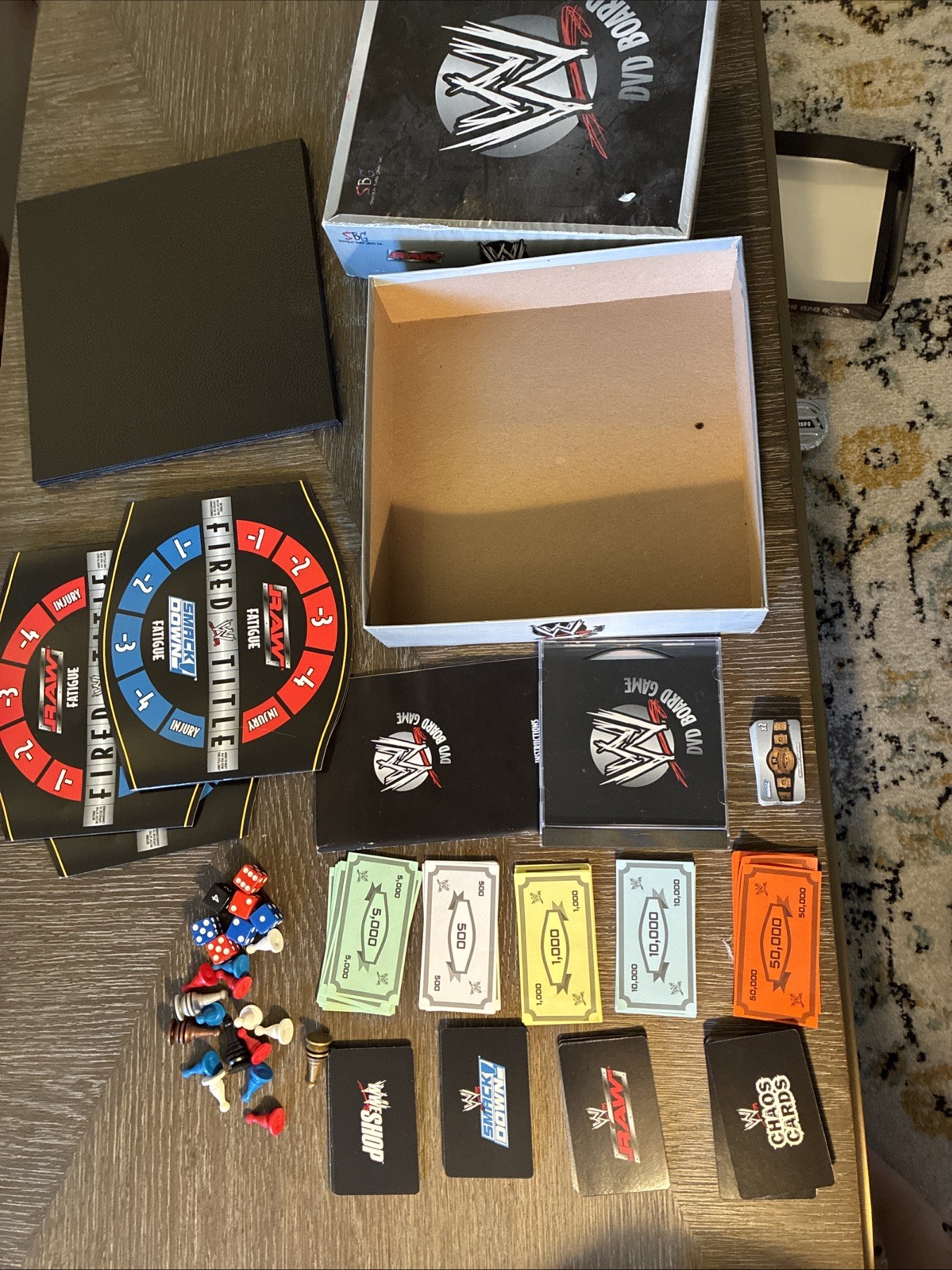 2006 WWE DVD Board Game Specialty Board Games SPG 2nd Edition Raw WW Smackdown