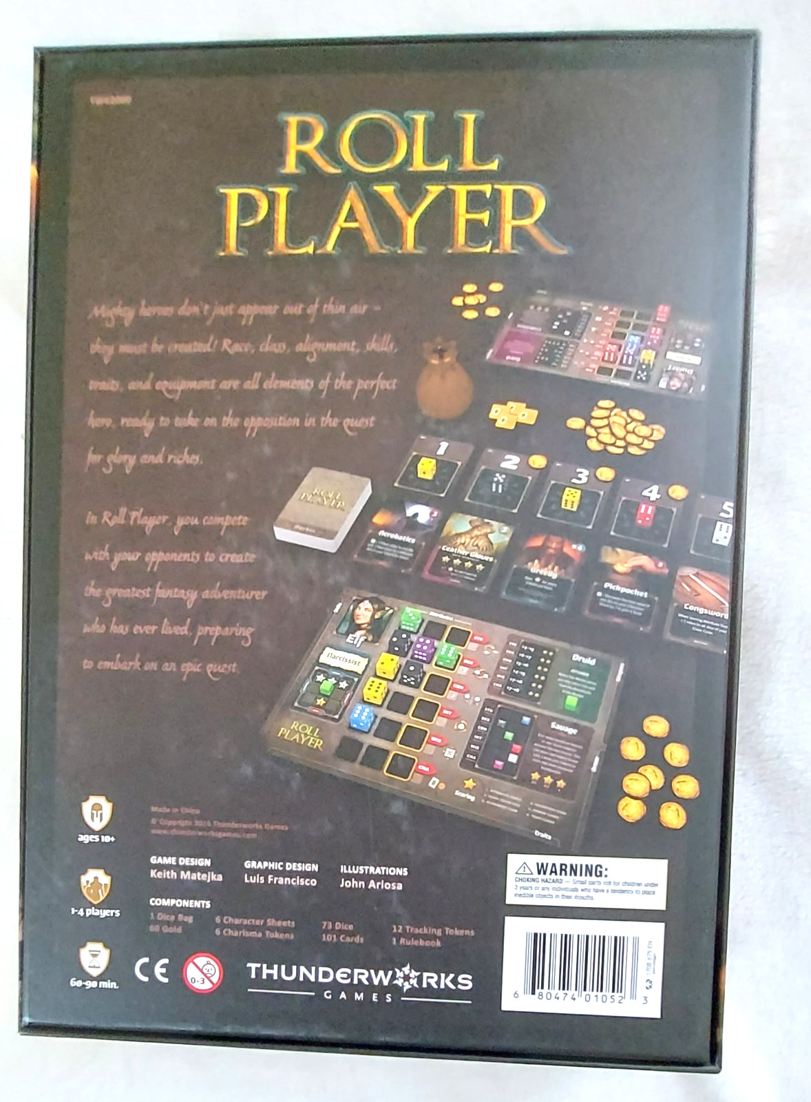 Thunderworks ROLL PLAYER Dice Game COMPLETE