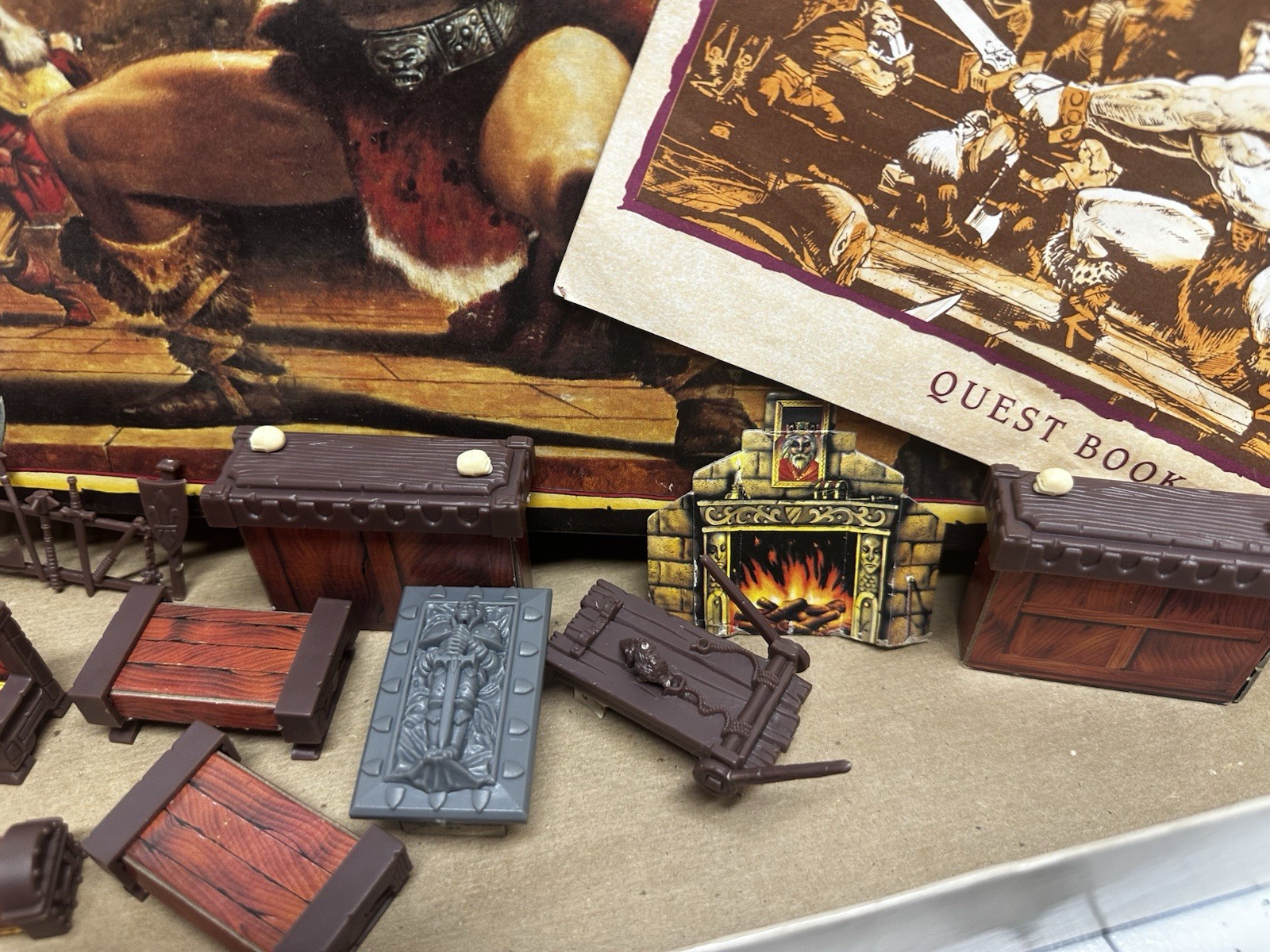 Original 1990 Milton Bradley HeroQuest Game System – Incomplete Lot Starter Set