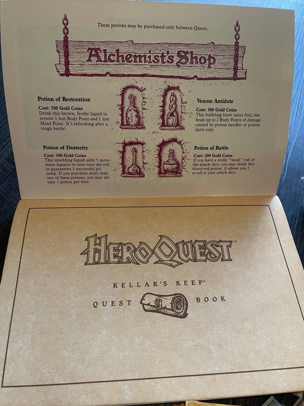 HeroQuest Kellar’s Keep expansion board game.