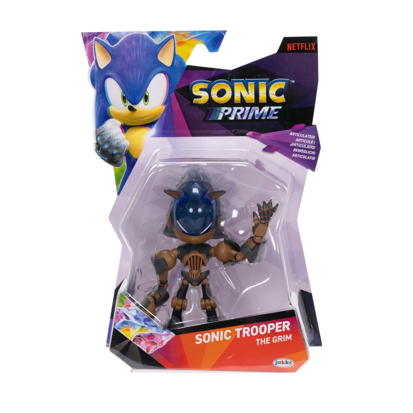 Sonic The Hedgehog 5 Action Figure 13 Points Articulation Trooper Grim Prime