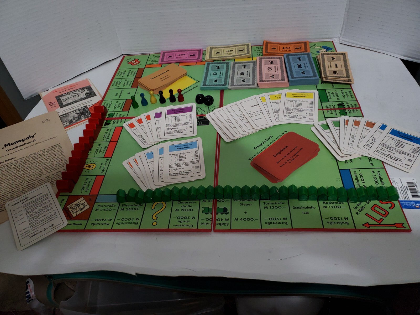Monopoly Rare German Import 1961 Comp Amazing Condition Wood Pcs Spiele Schmidt