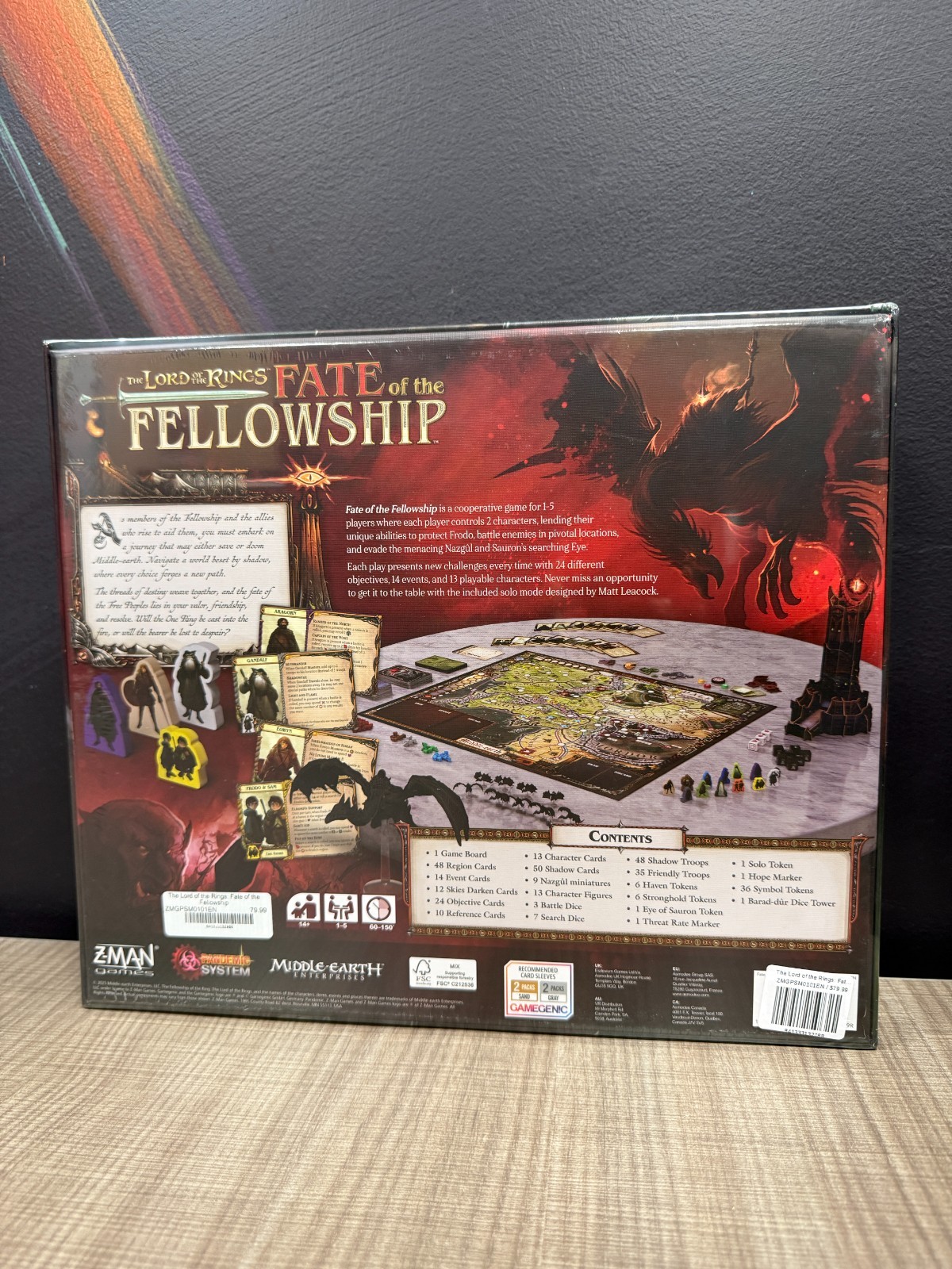 *NEW IN SHRINK WRAP* The Lord of the Rings: Fate of the Fellowship board game