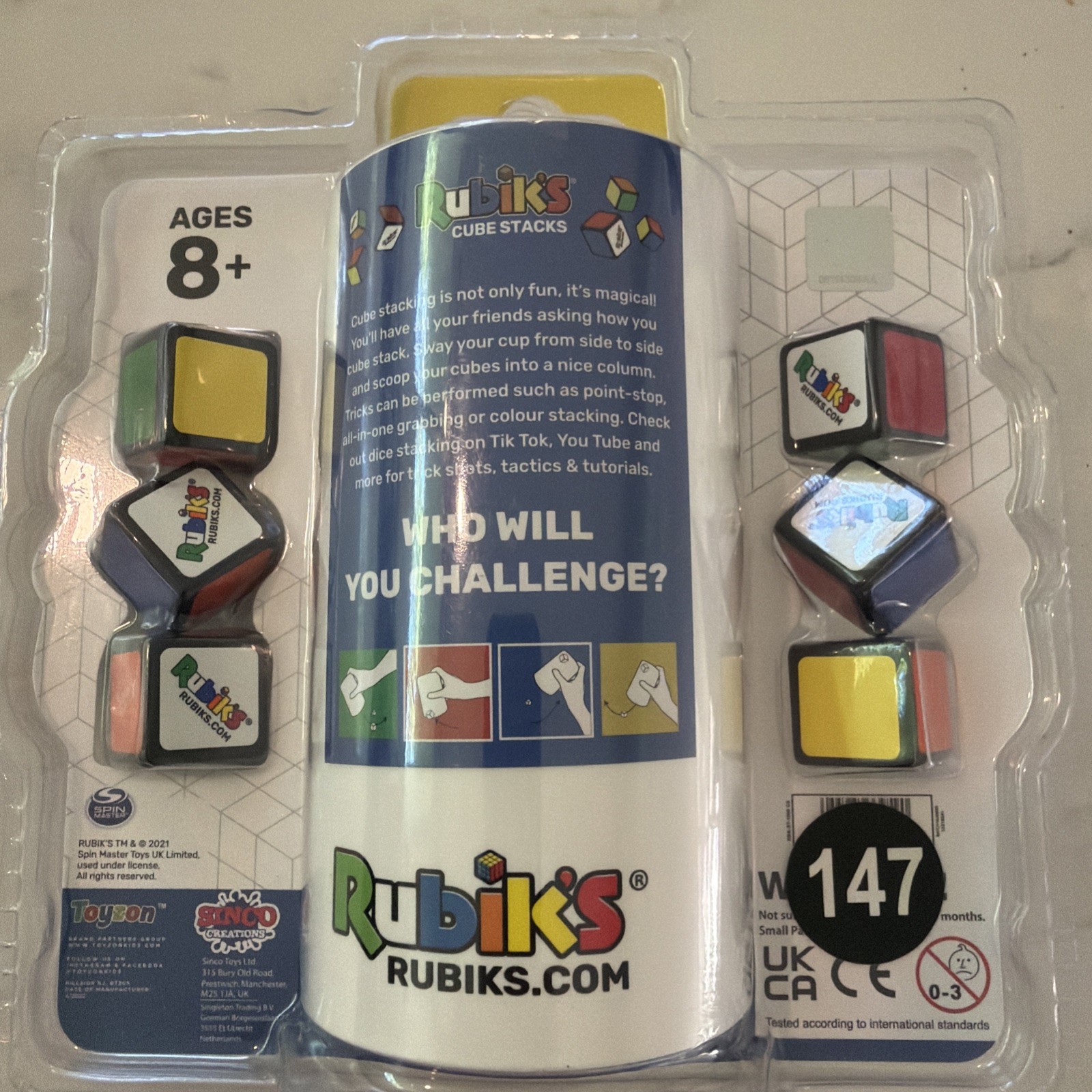 Rubik’s Cube Stacks Game New Sealed Dexterity Fast-Paced Game Night Family