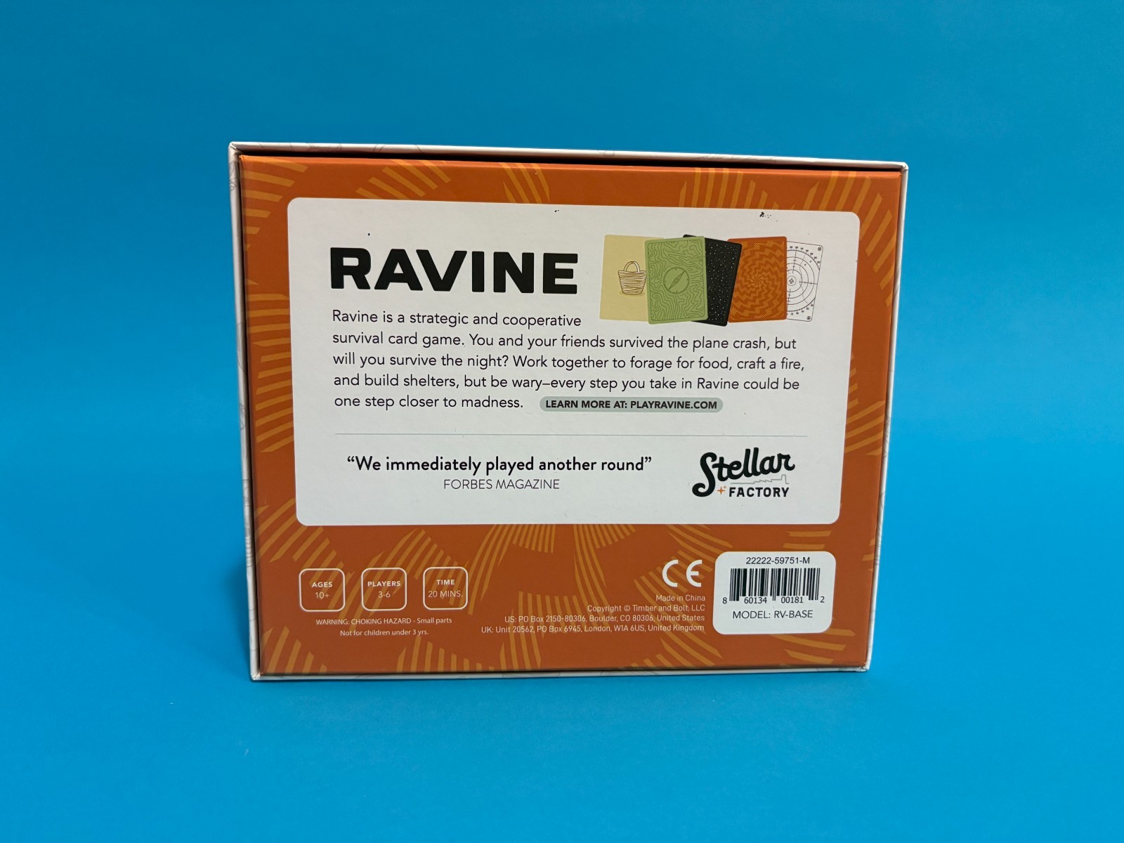 Ravine Cooperative Survival Card Game Two Lanterns Stellar Factory Very Good