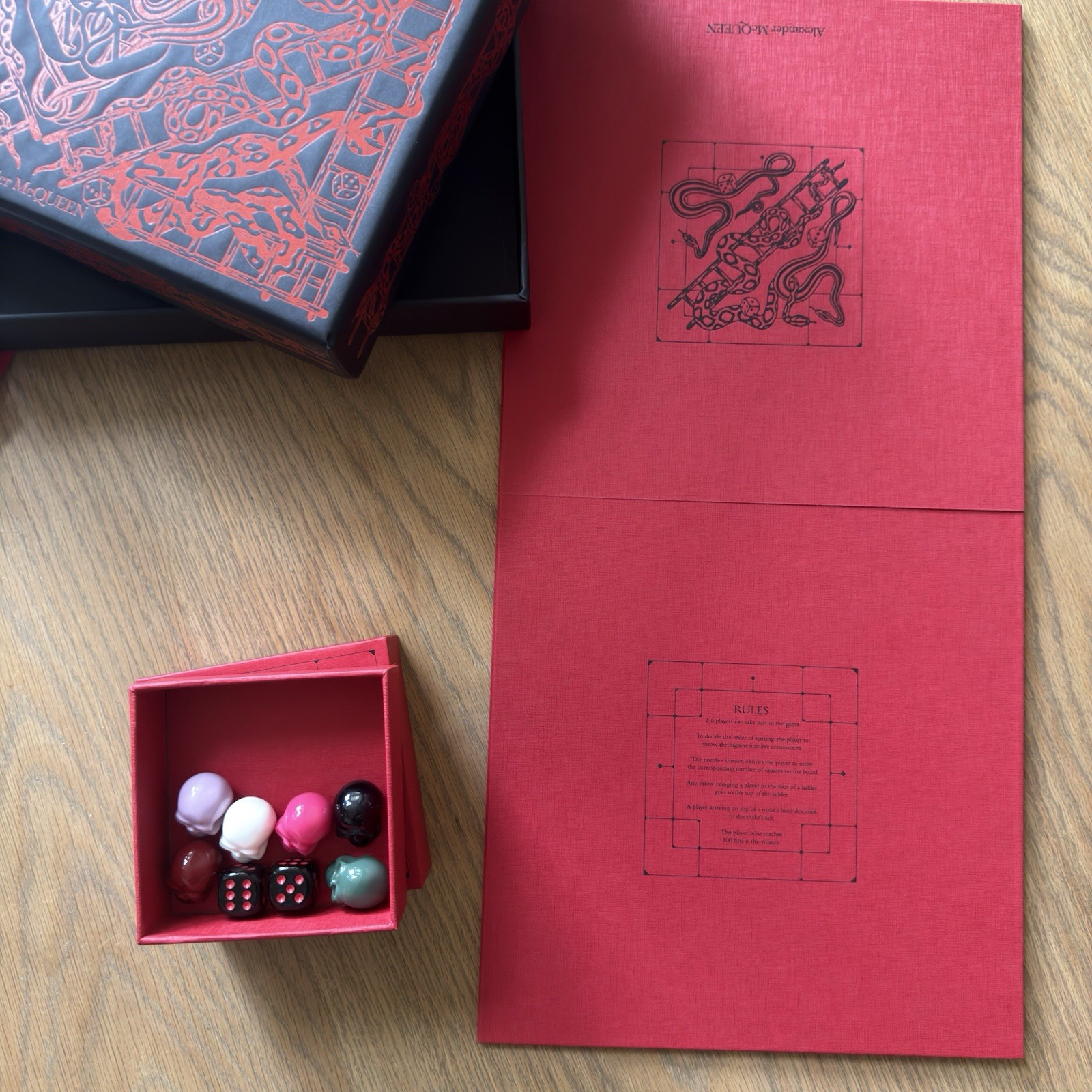 Alexander McQueen Snakes & Ladders Luxury & Limited Board Game Gothic Fashion