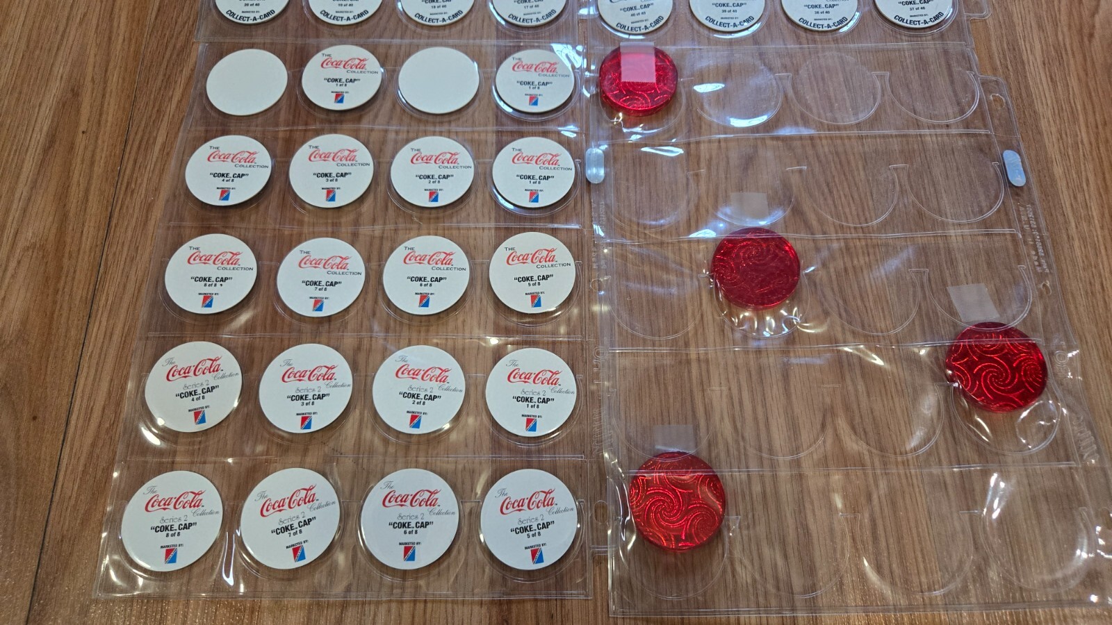 Coca Cola LICENCED SET Pog Pogs Milkcap Lot w. Slammers Series 1 2 Soda Pop 90s