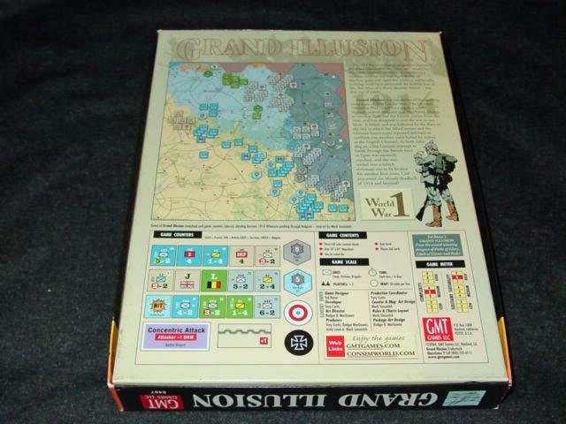 GMT GAMES 2004 – GRAND ILLUSION – Mirage of Glory, 1914 (UNPUNCHED)