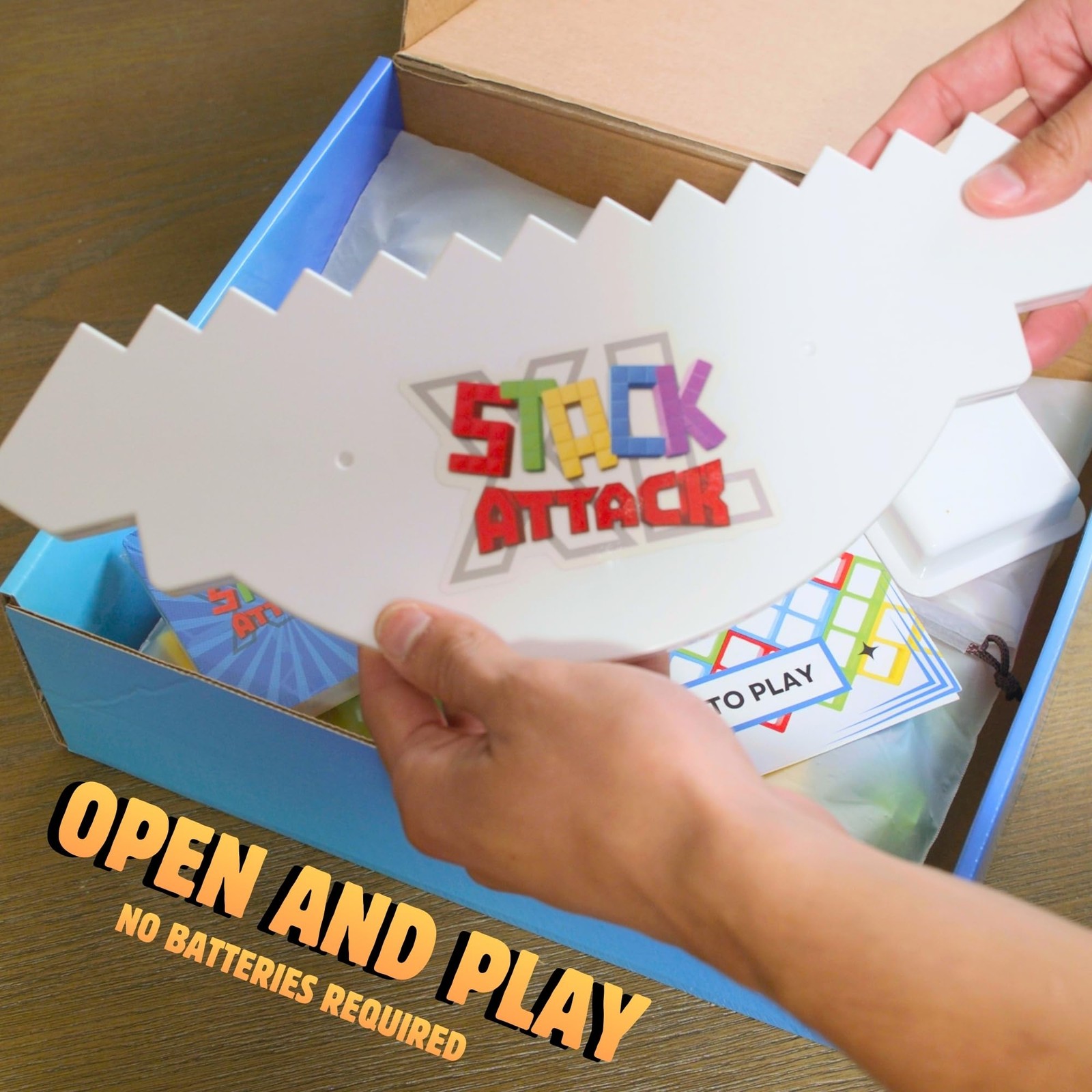 Stack Attack XL Tower Game, Giant Tabletop Games for Kids & Adults, Family Ga…