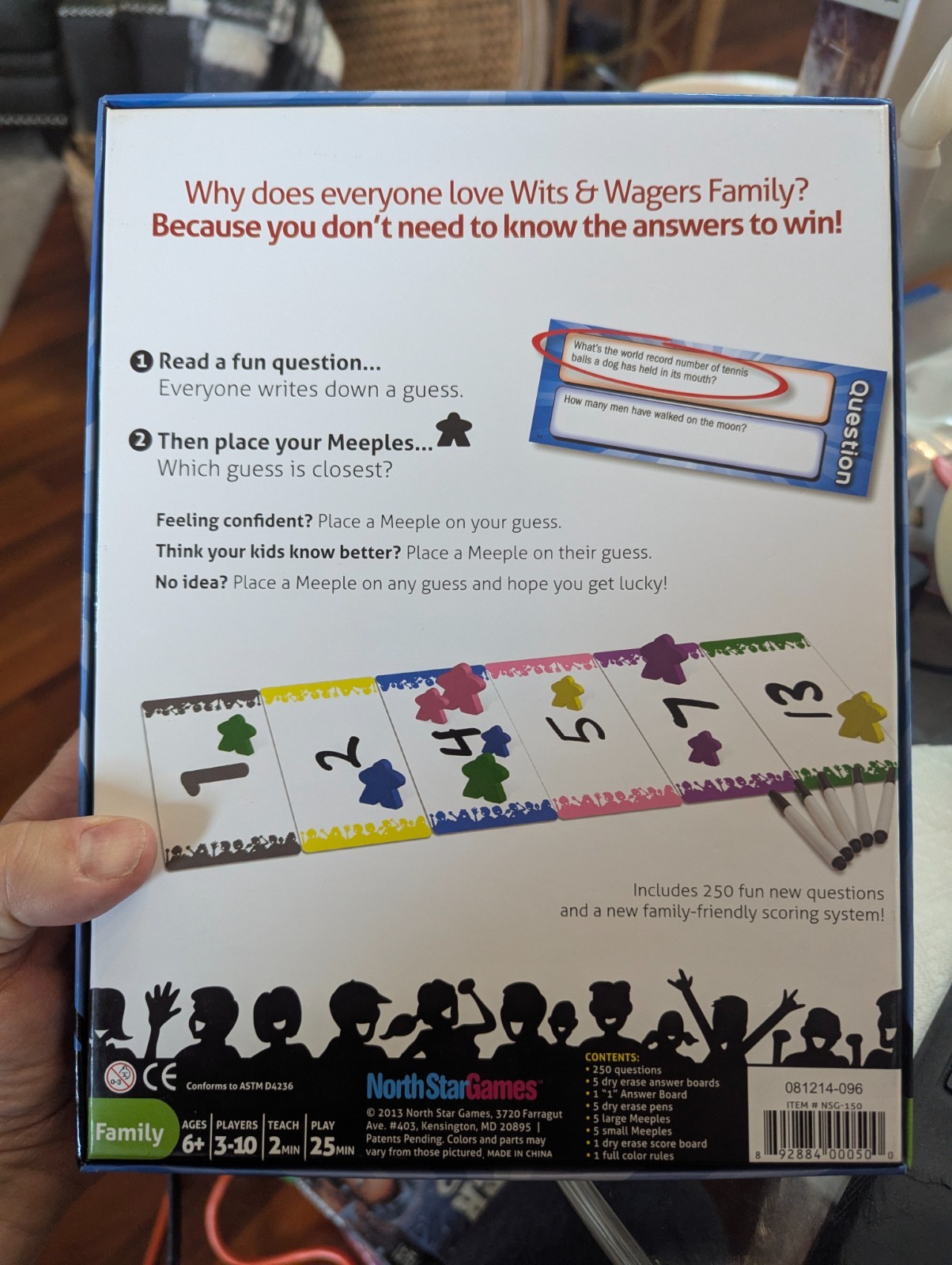 WITS & WAGERS Family Edition Board Game 100% COMPLETE 2013 MULTI AWARD WINNER