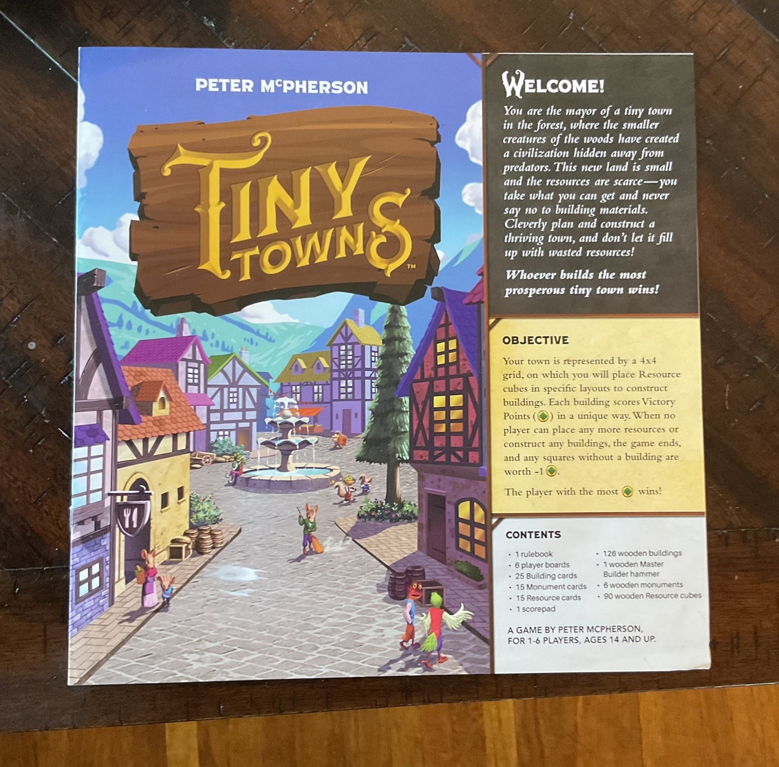 Tiny Towns Board Game – AEG Peter McPherson 2019 Complete