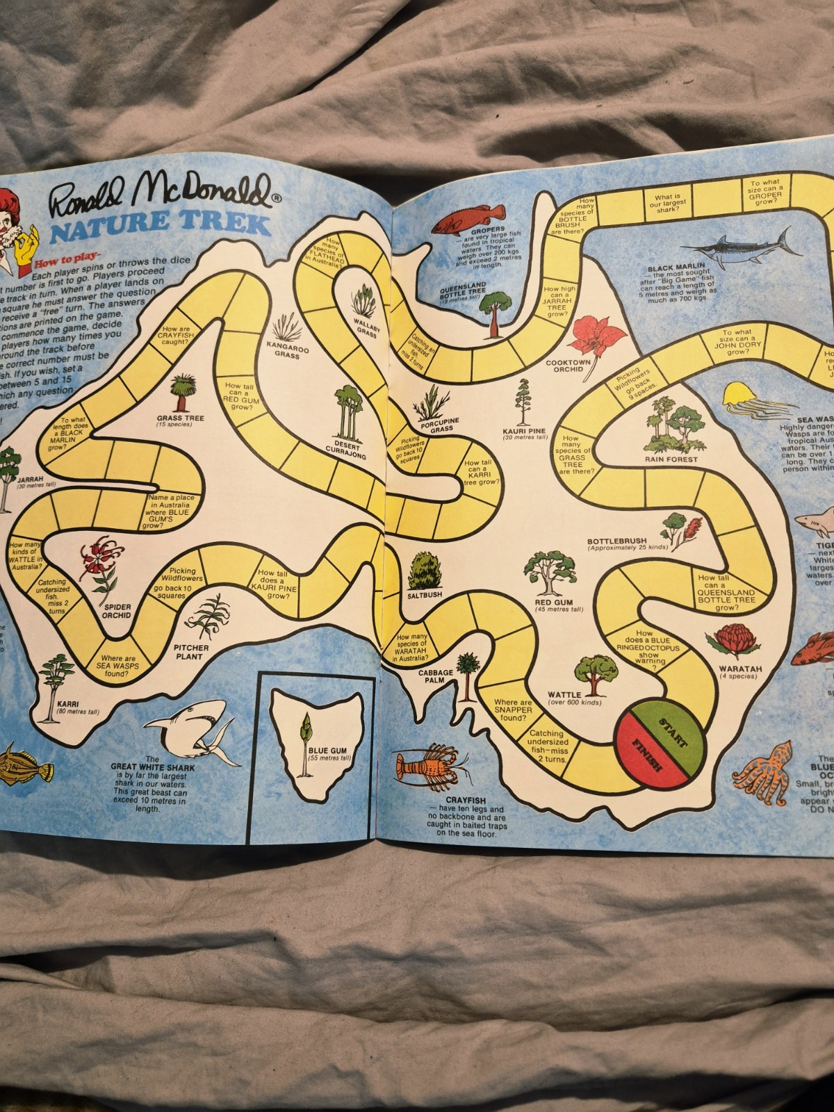 McDonald’s Vintage 1978 Ronald McDonald Friends Games Book Australia 2+ Players