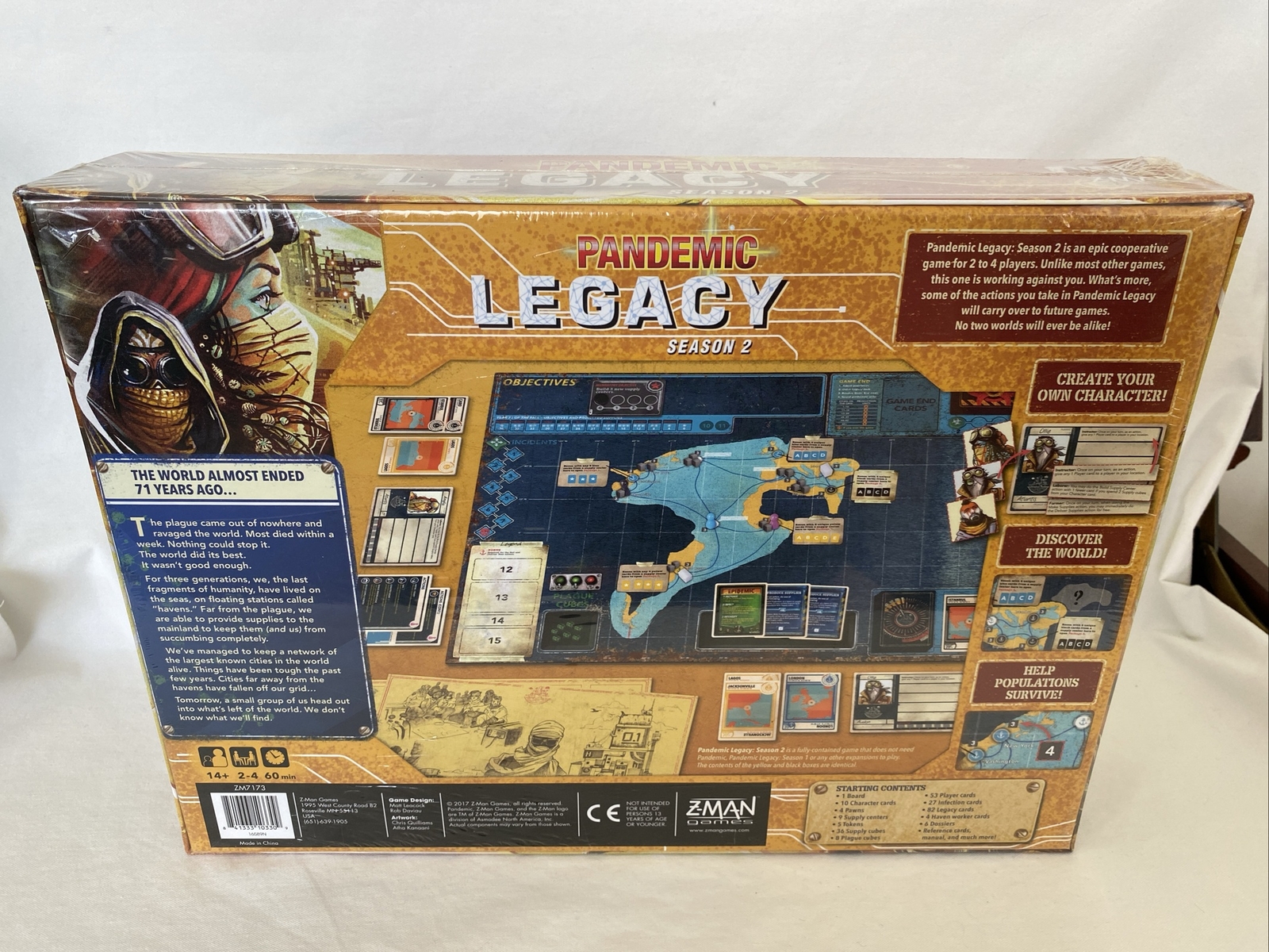 Z-Man Games Yellow Edition PANDEMIC LEGACY: SEASON 2 BOARD GAME NEW Sealed