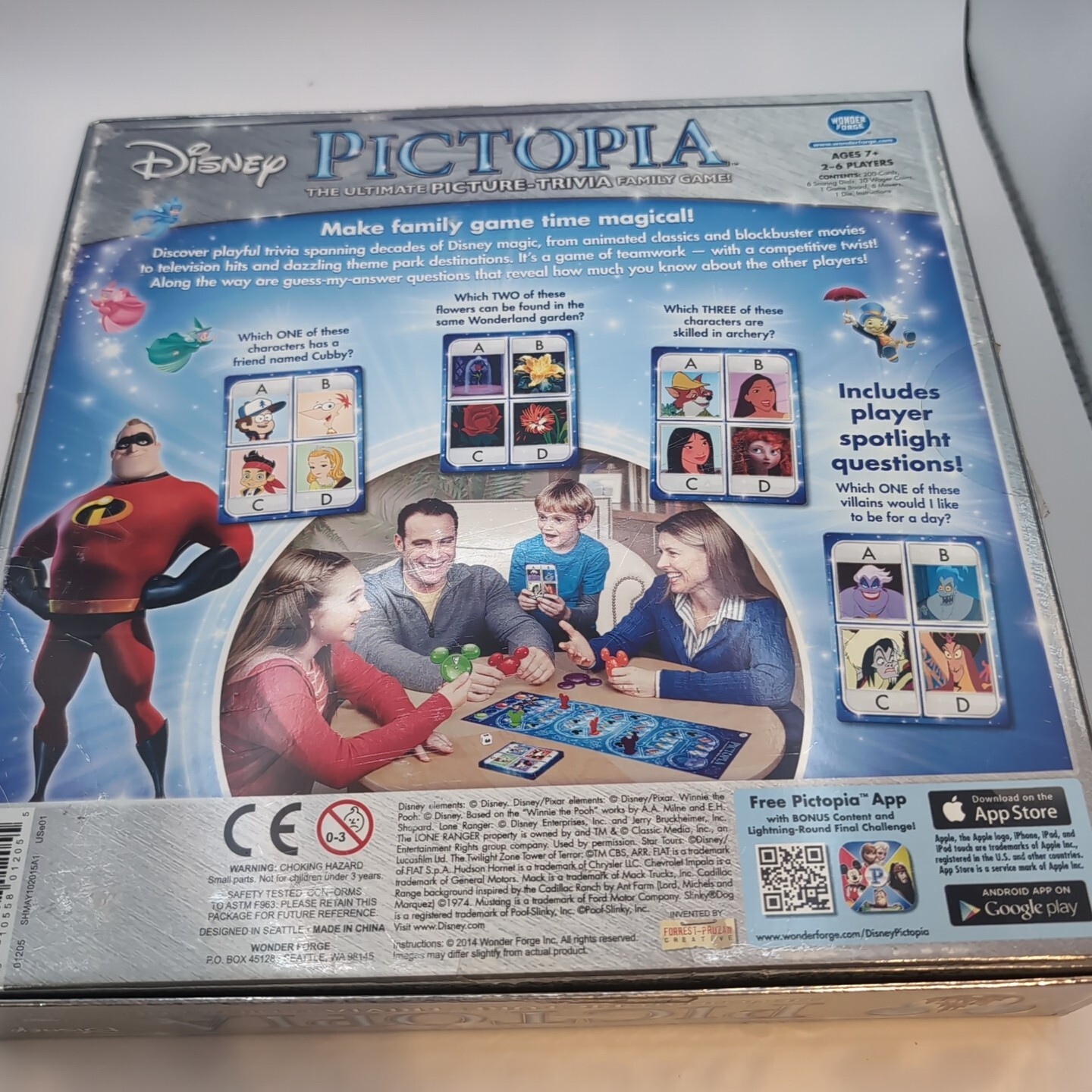 PICTOPIA DISNEY EDITION the Ultimate Picture -Trivia Family Board Game