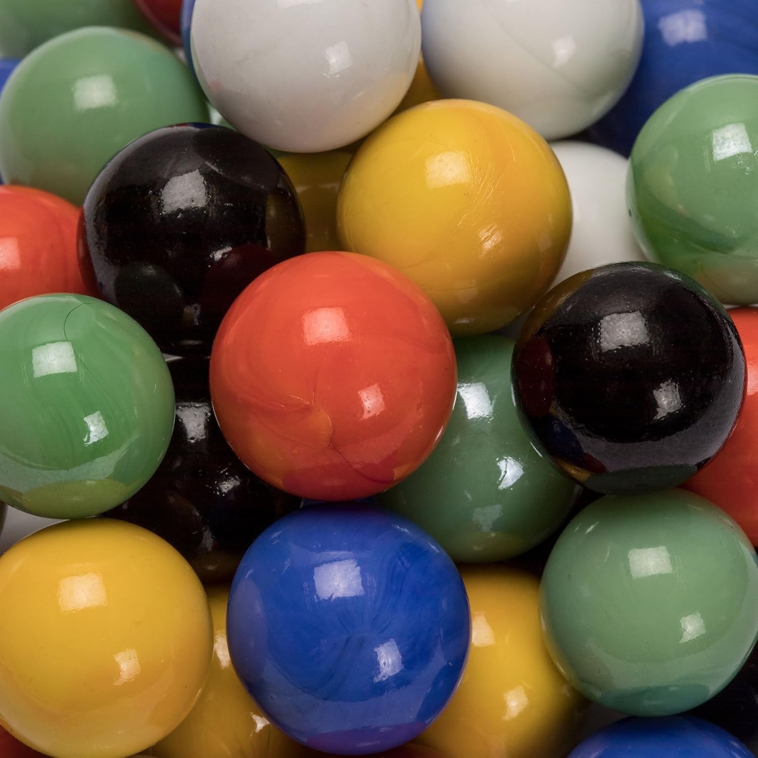 Creative 60-Piece Marbles Set – 16mm Variety in Solid Colors for Kids’ Fun