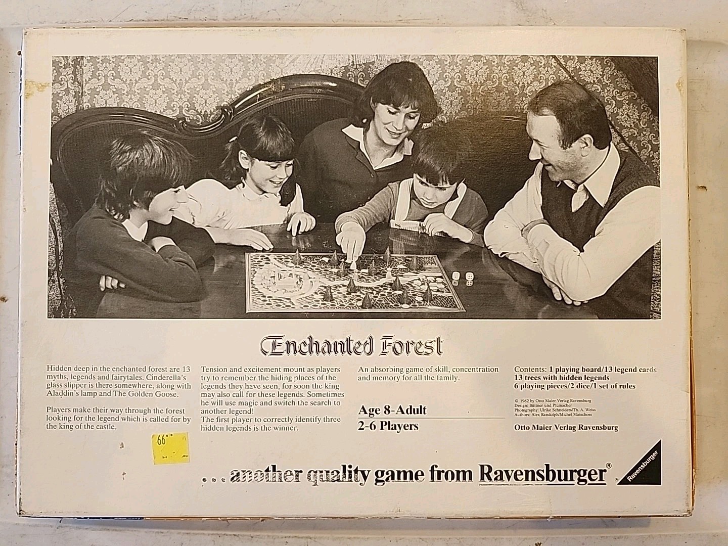 Enchanted Forest Treasure Hunt Board Game Ravensburger 1982 READ